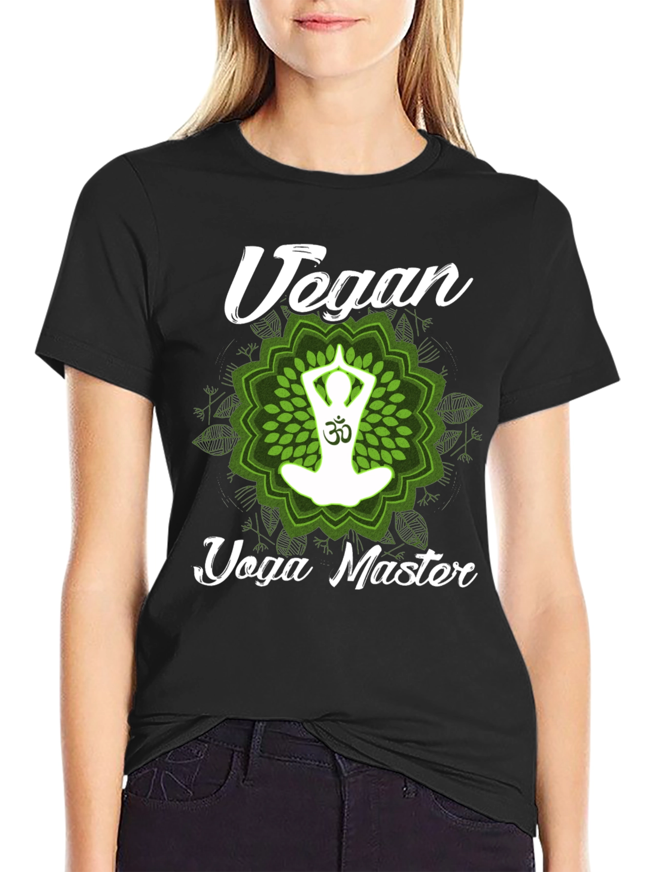 Vegan Yoga Master T-Shirt - Black
