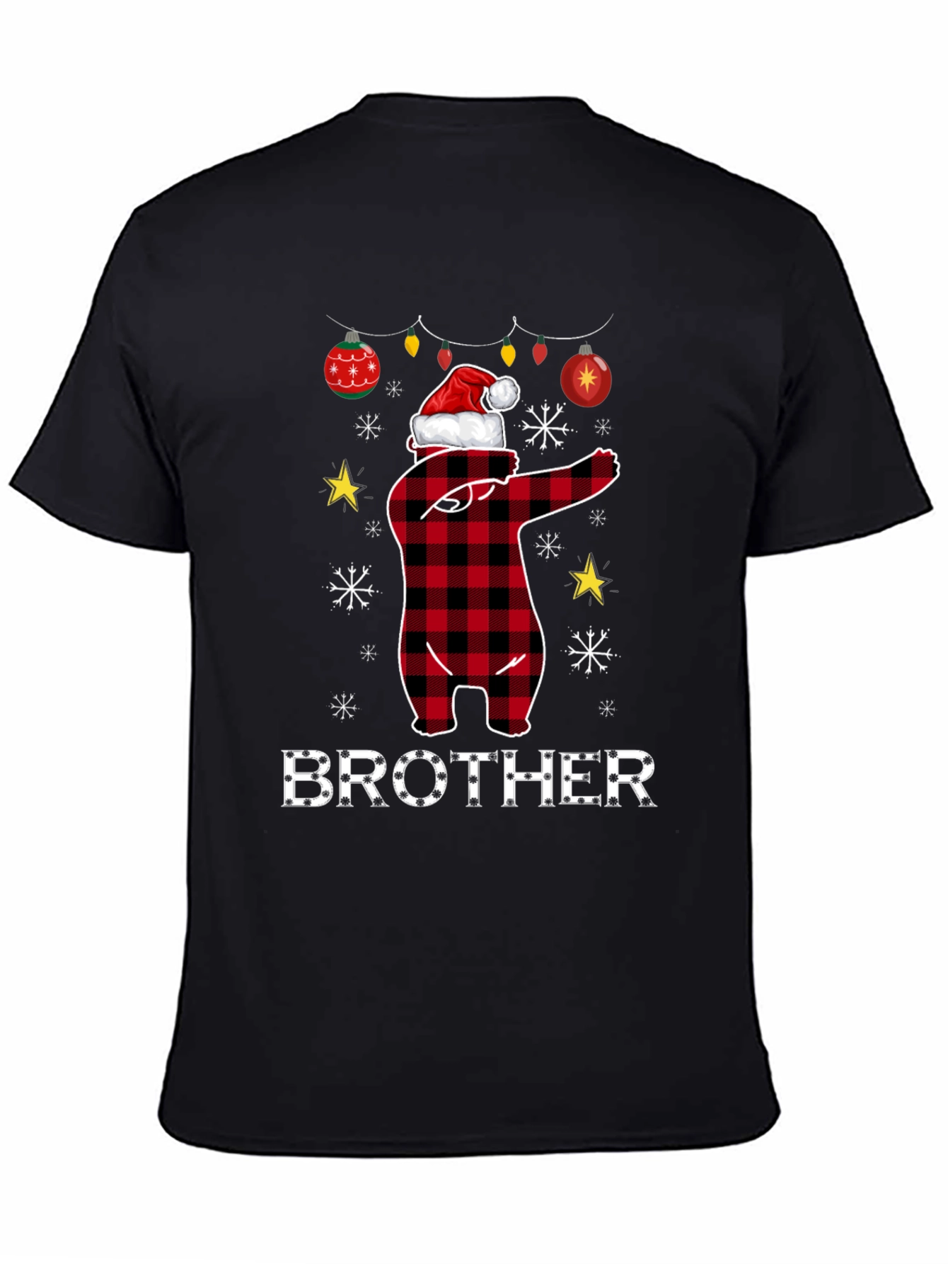 Brother Christmas Bear Dab T-Shirt