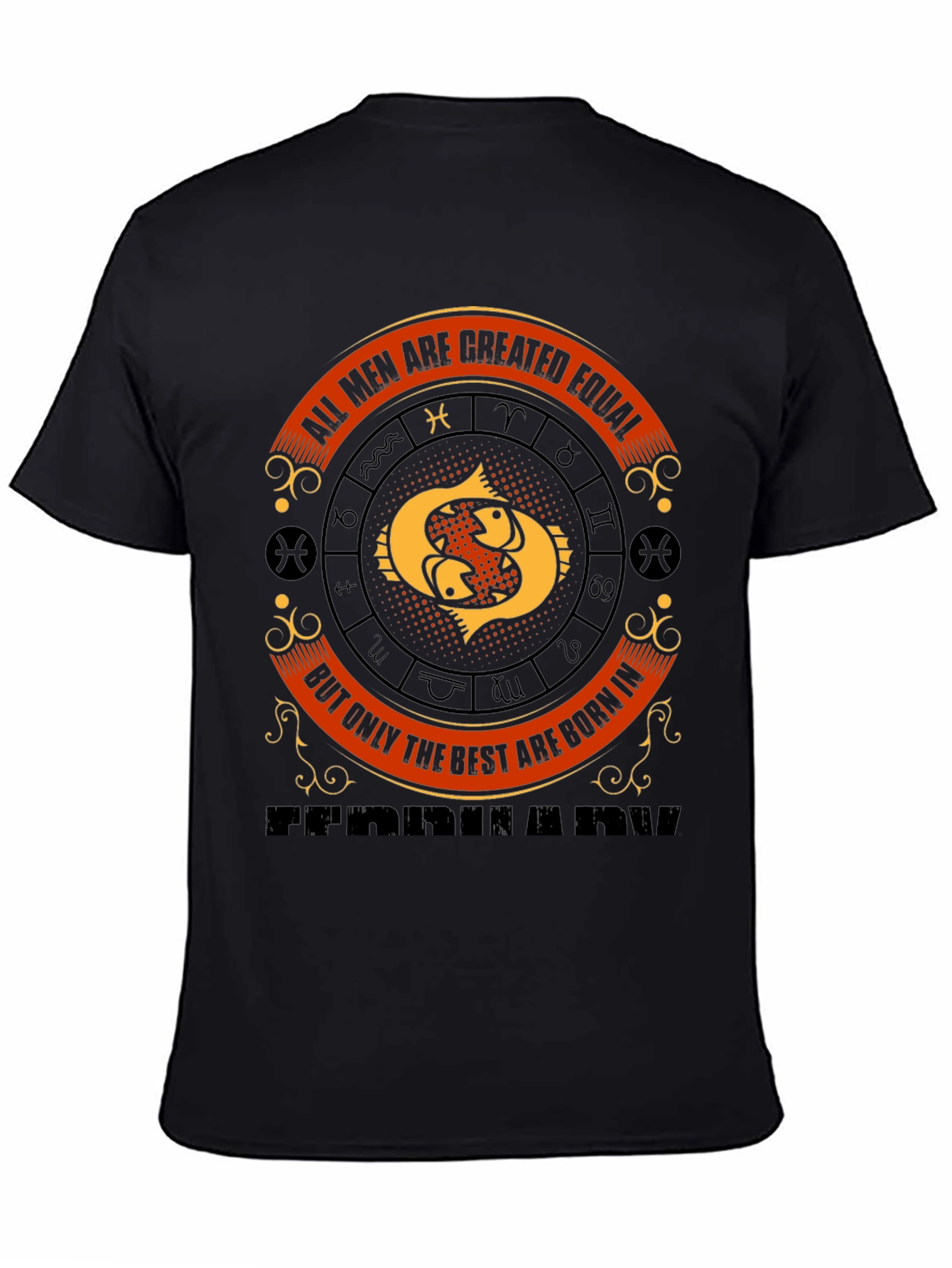 Pisces Zodiac Birthday T-Shirt - Born in February