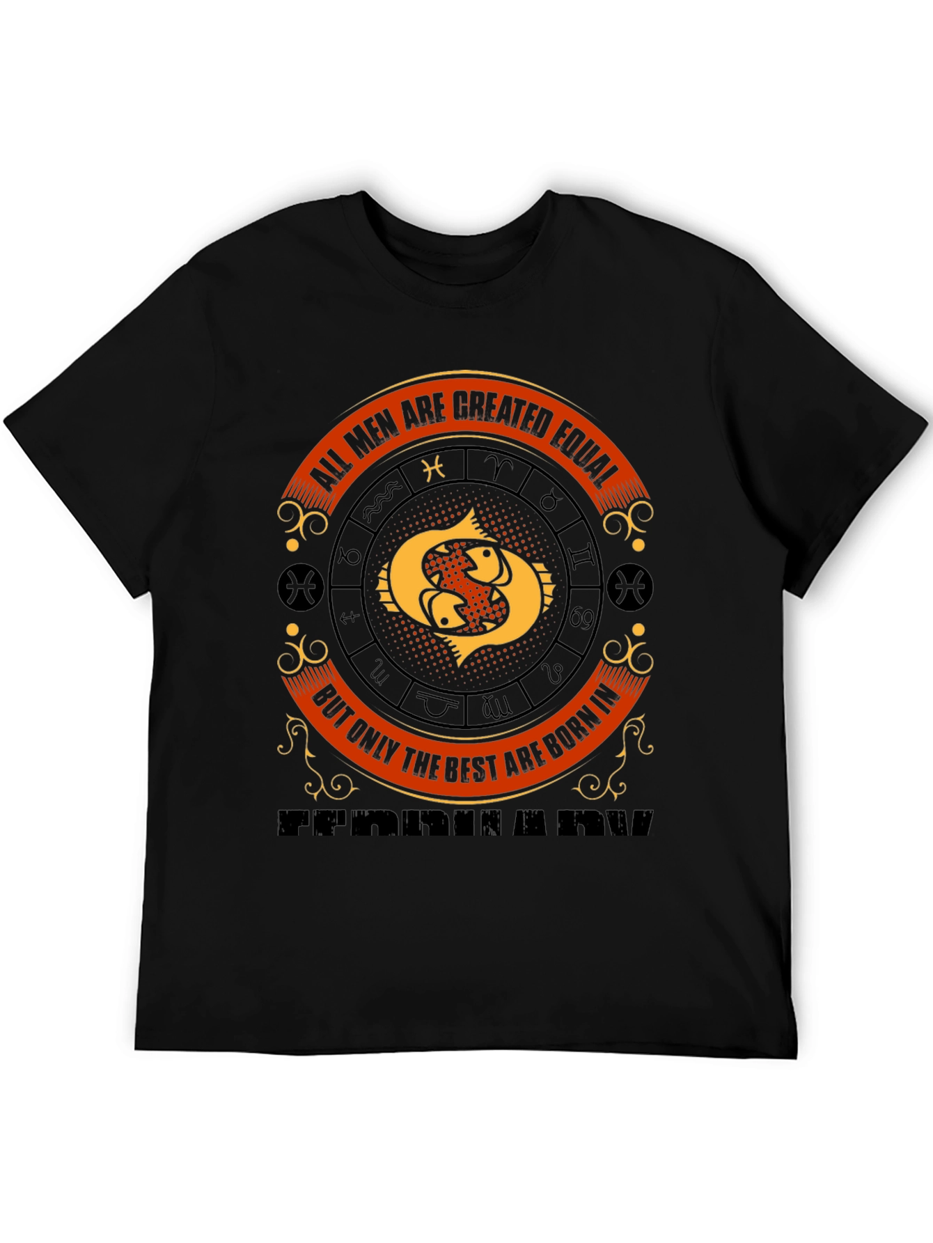 Pisces Zodiac Birthday T-Shirt - Born in February
