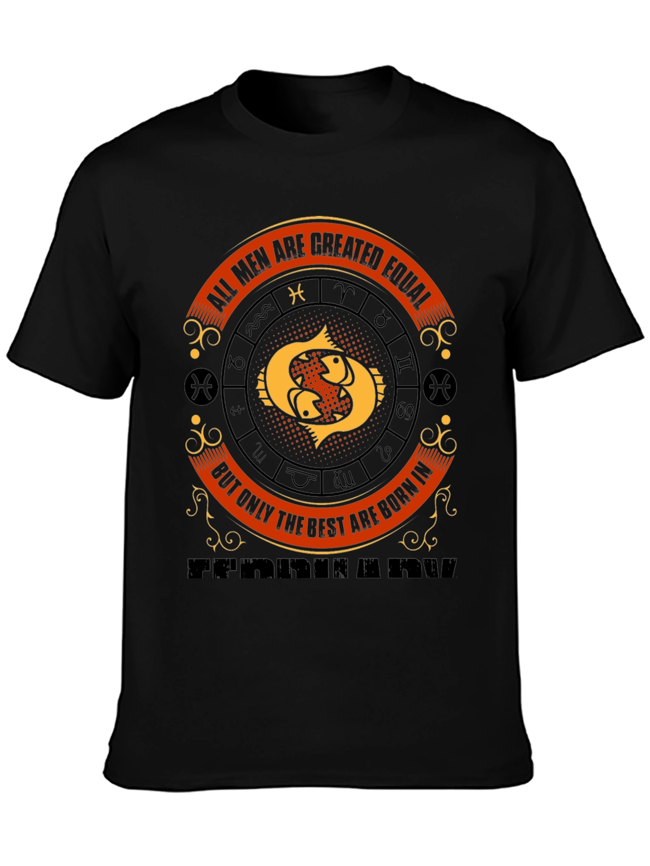 Pisces Zodiac Birthday T-Shirt - Born in February