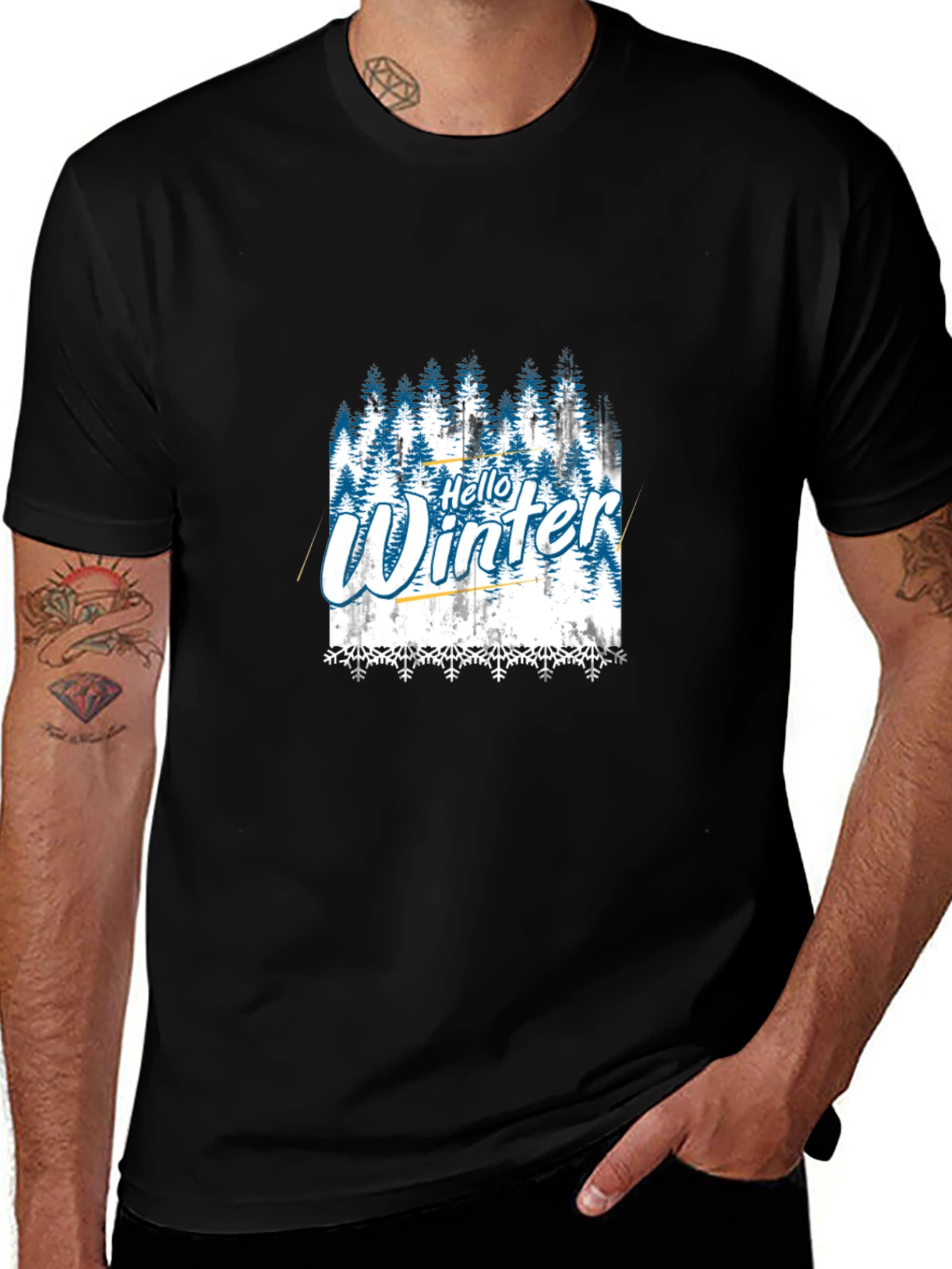 Hello Winter Forest Graphic Tee