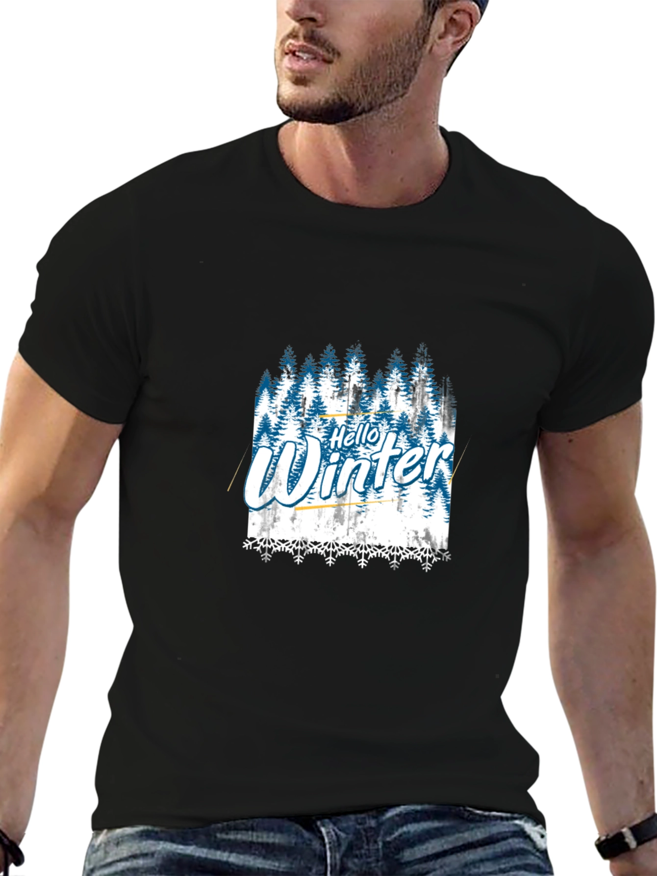 Hello Winter Forest Graphic Tee