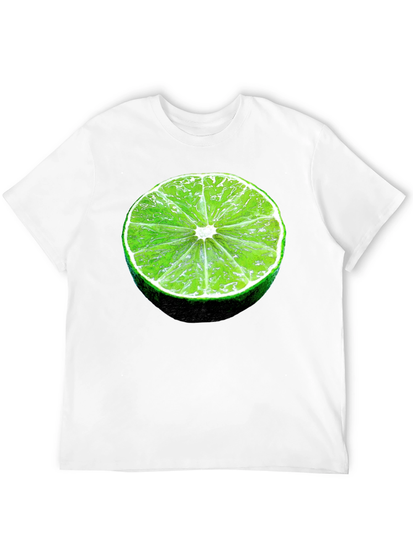 Lime Slice Graphic Black T-Shirt