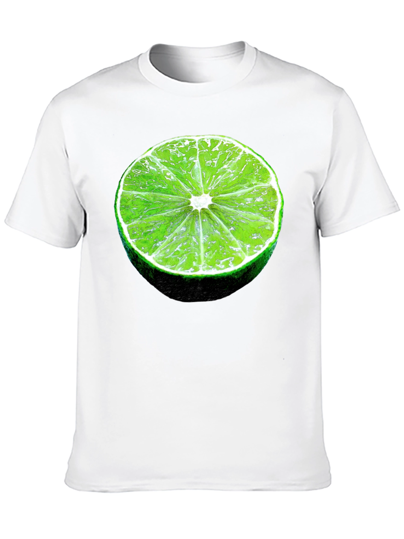 Lime Slice Graphic Black T-Shirt