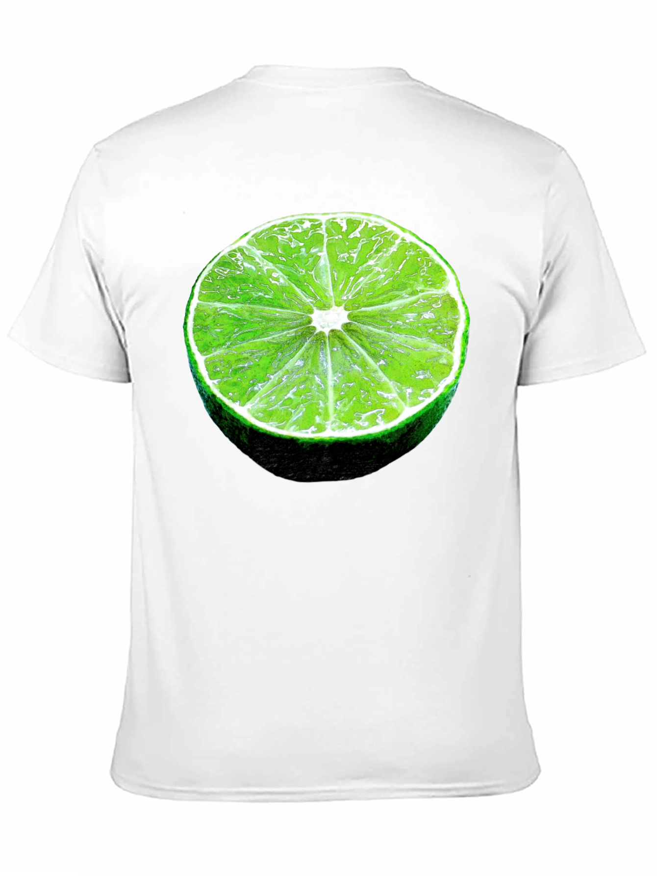Lime Slice Graphic Black T-Shirt