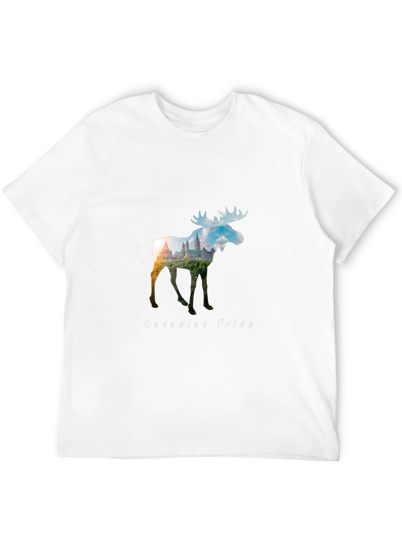 Canadian Pride Moose Graphic Tee - Black