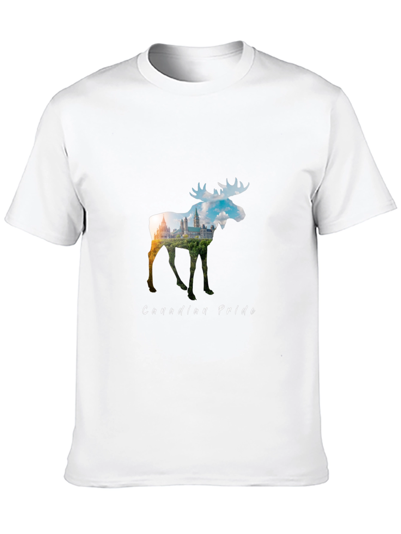 Canadian Pride Moose Graphic Tee - Black
