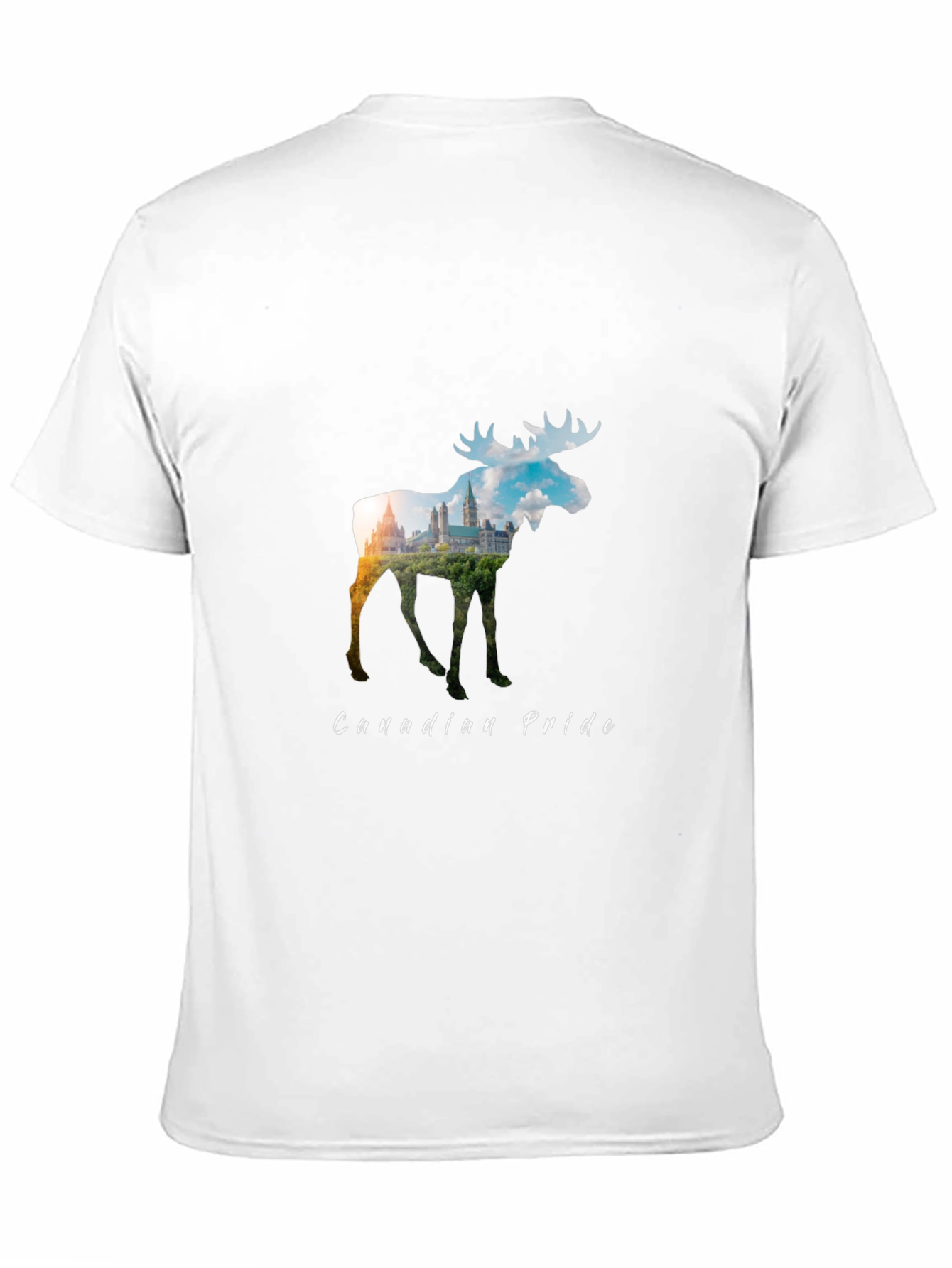 Canadian Pride Moose Graphic Tee - Black