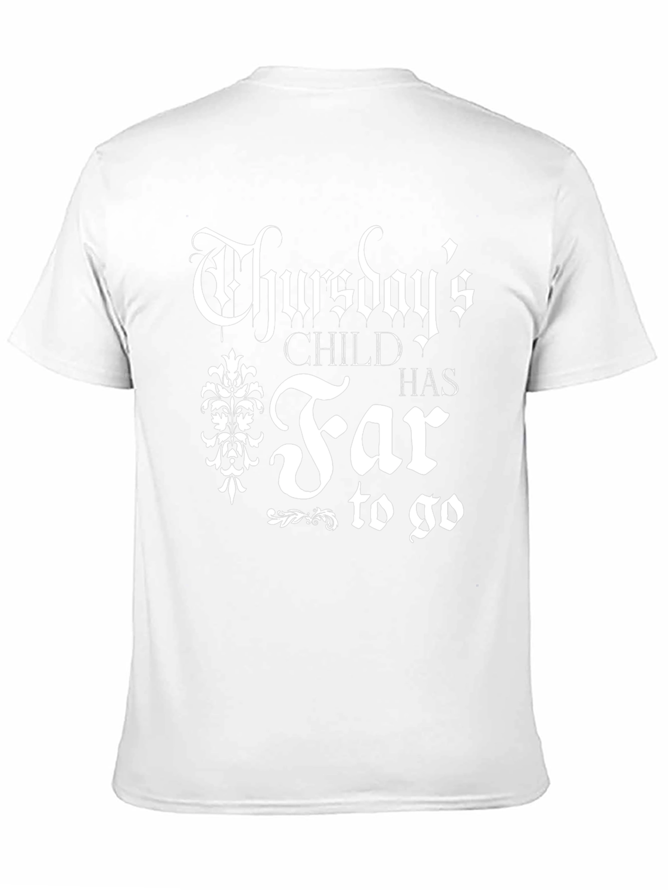 Thursdays Child T-Shirt - Gothic Style Black Tee