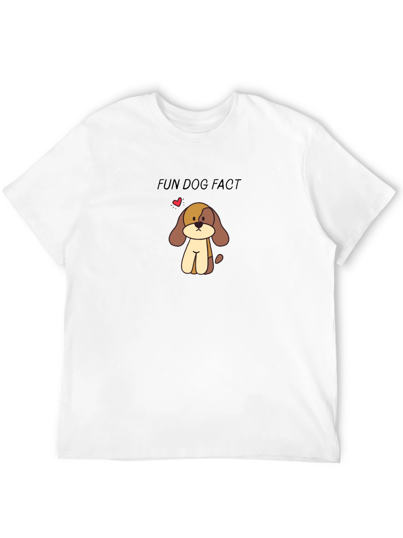 Fun Dog Fact T-Shirt - Casual Graphic Tee