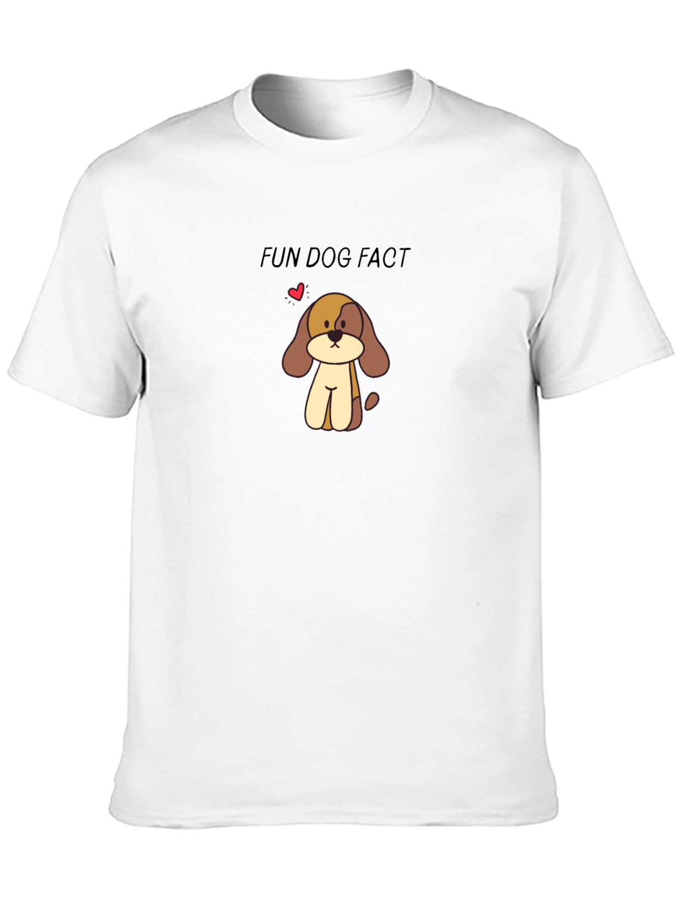 Fun Dog Fact T-Shirt - Casual Graphic Tee