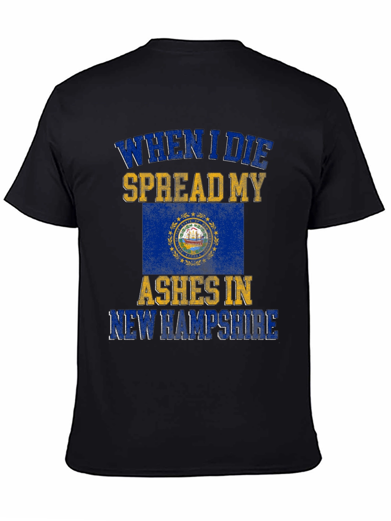 New Hampshire Ashes T-Shirt - Funny State Pride Tee