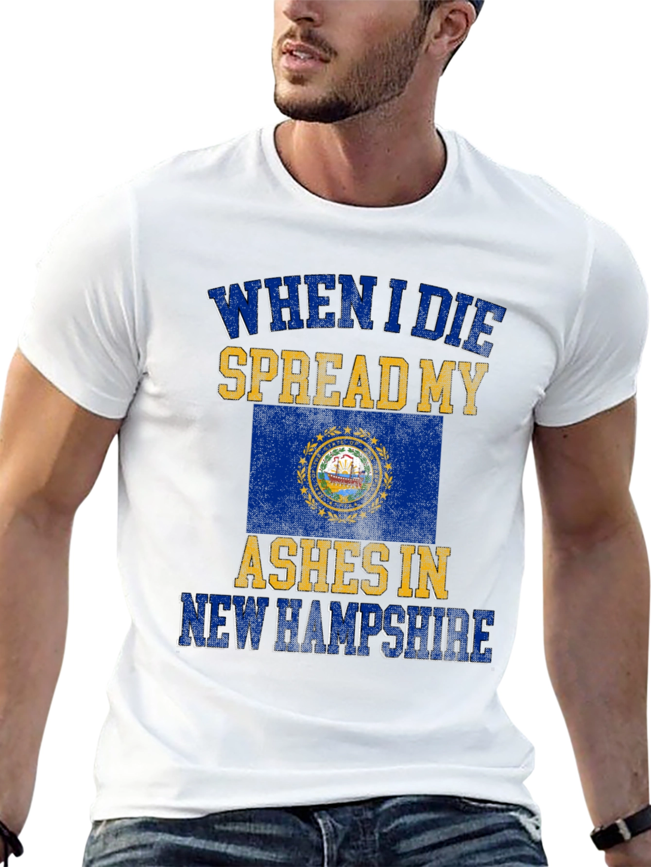New Hampshire Ashes T-Shirt - Funny State Pride Tee