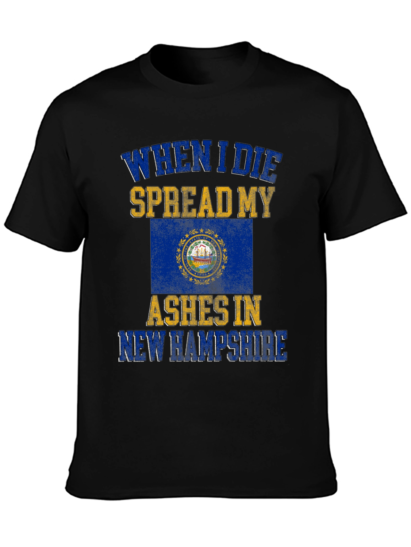 New Hampshire Ashes T-Shirt - Funny State Pride Tee
