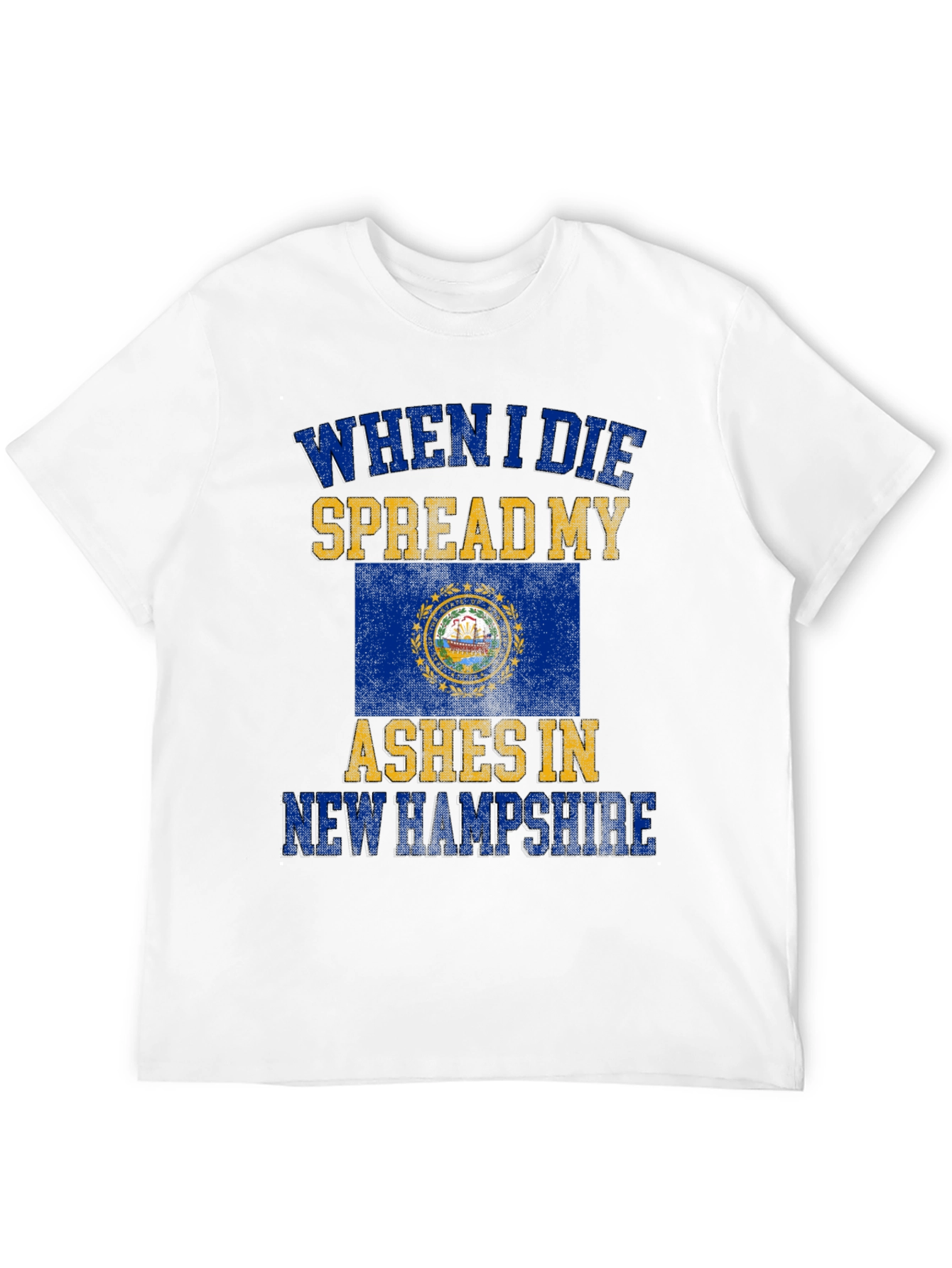 New Hampshire Ashes T-Shirt - Funny State Pride Tee