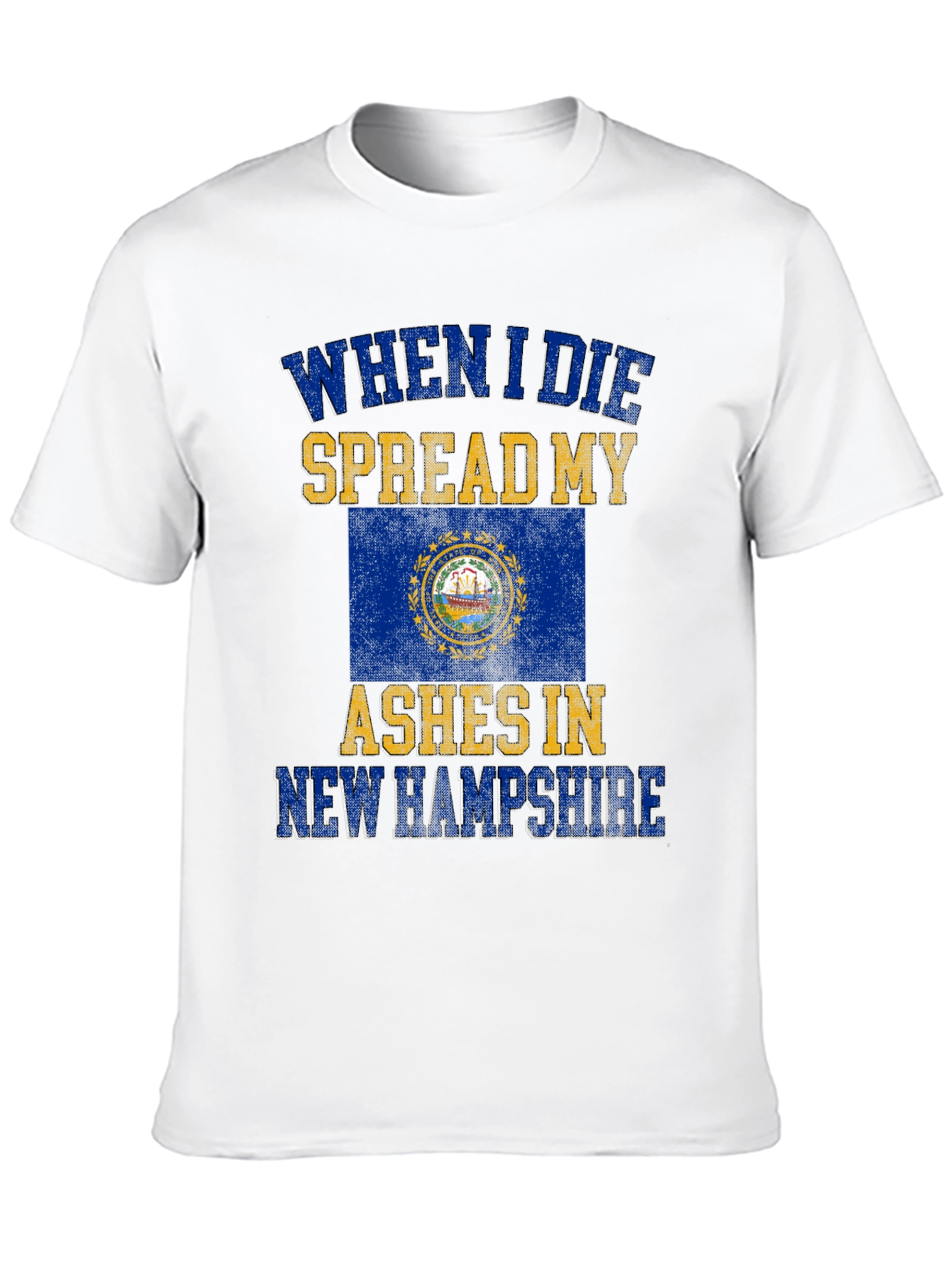 New Hampshire Ashes T-Shirt - Funny State Pride Tee