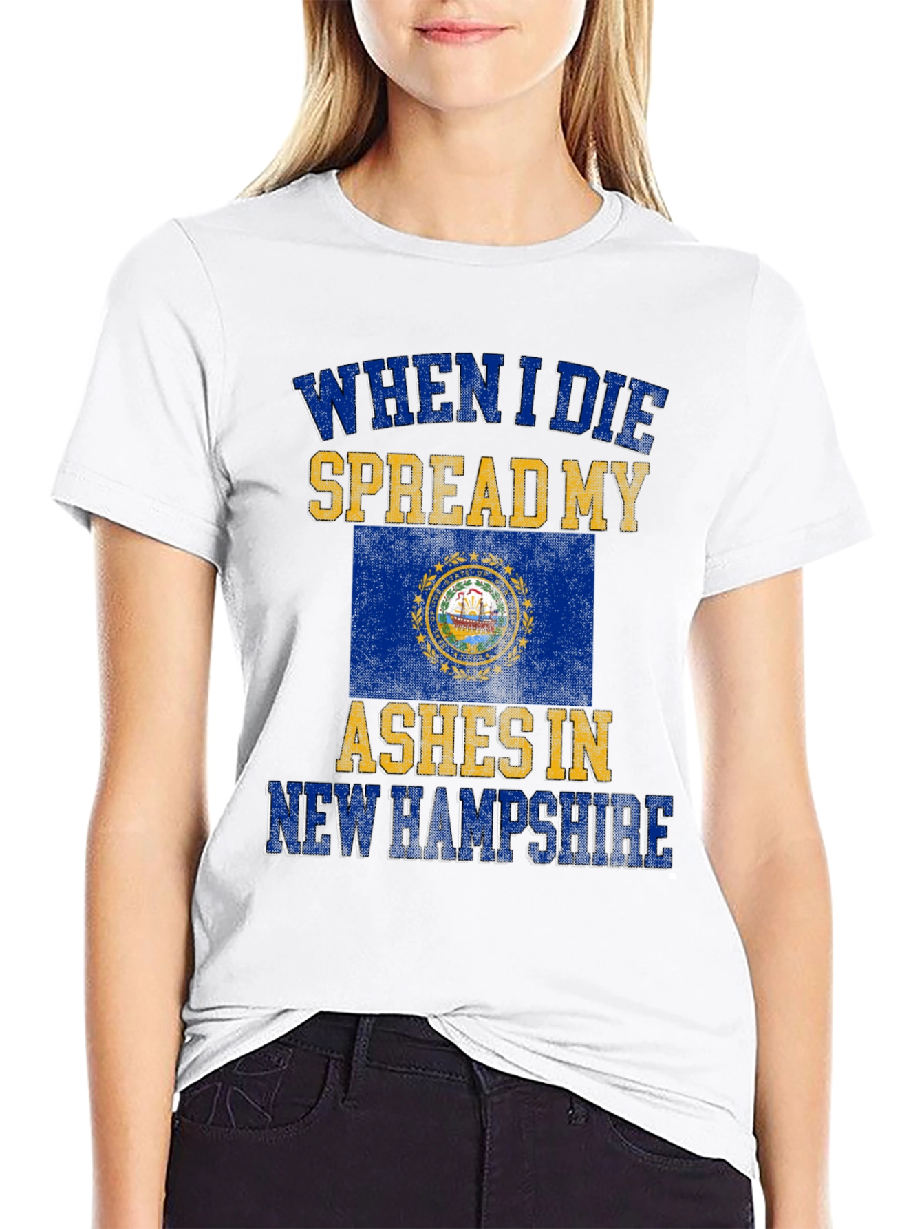New Hampshire Ashes T-Shirt - Funny State Pride Tee