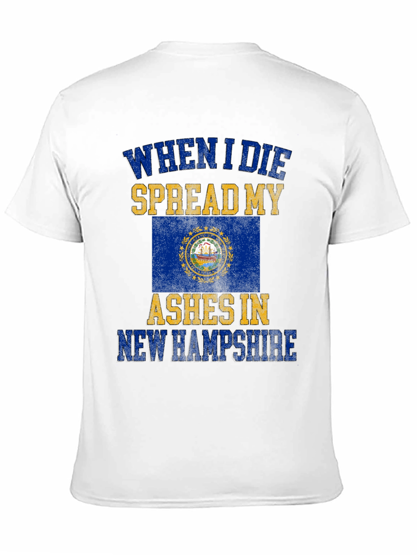 New Hampshire Ashes T-Shirt - Funny State Pride Tee