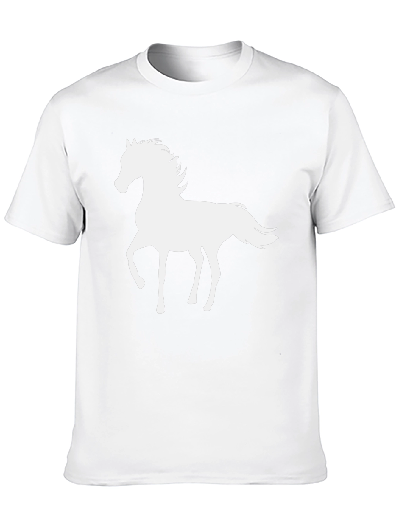 Horse Silhouette Black T-Shirt