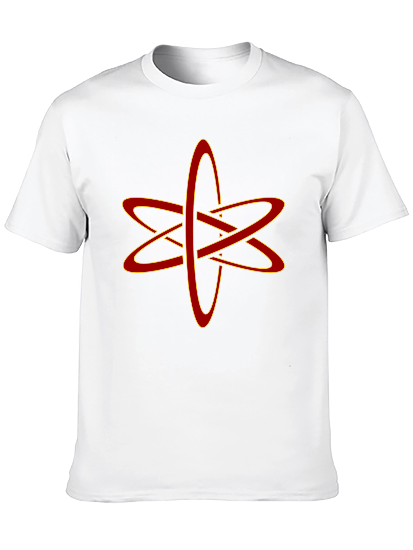 Atomic Symbol Graphic Tee - Black Cotton Blend T-Shirt