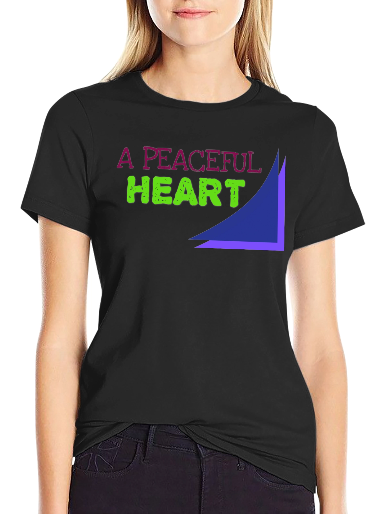 A Peaceful Heart Graphic Tee
