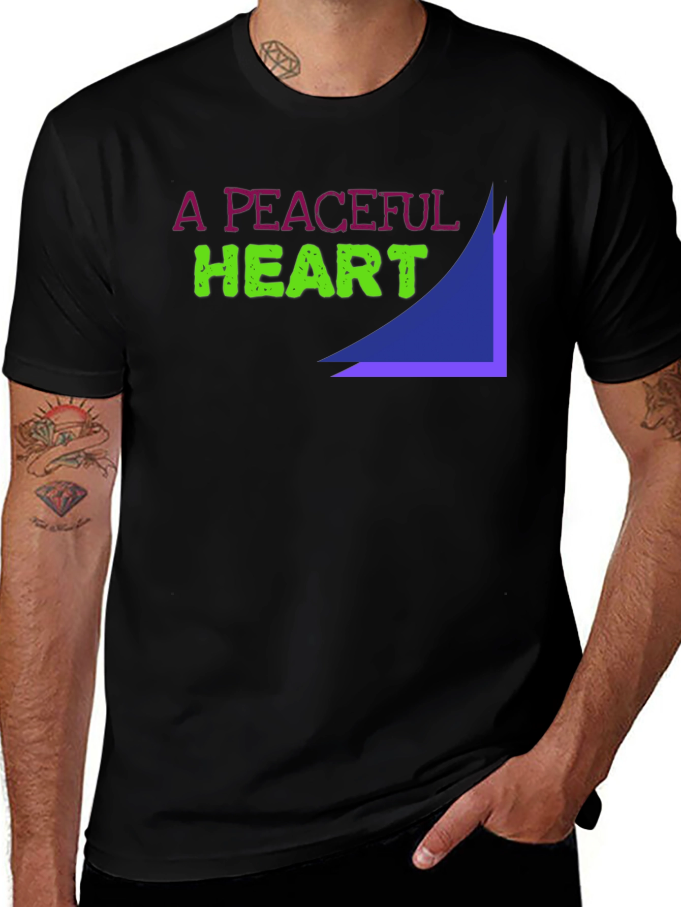 A Peaceful Heart Graphic Tee