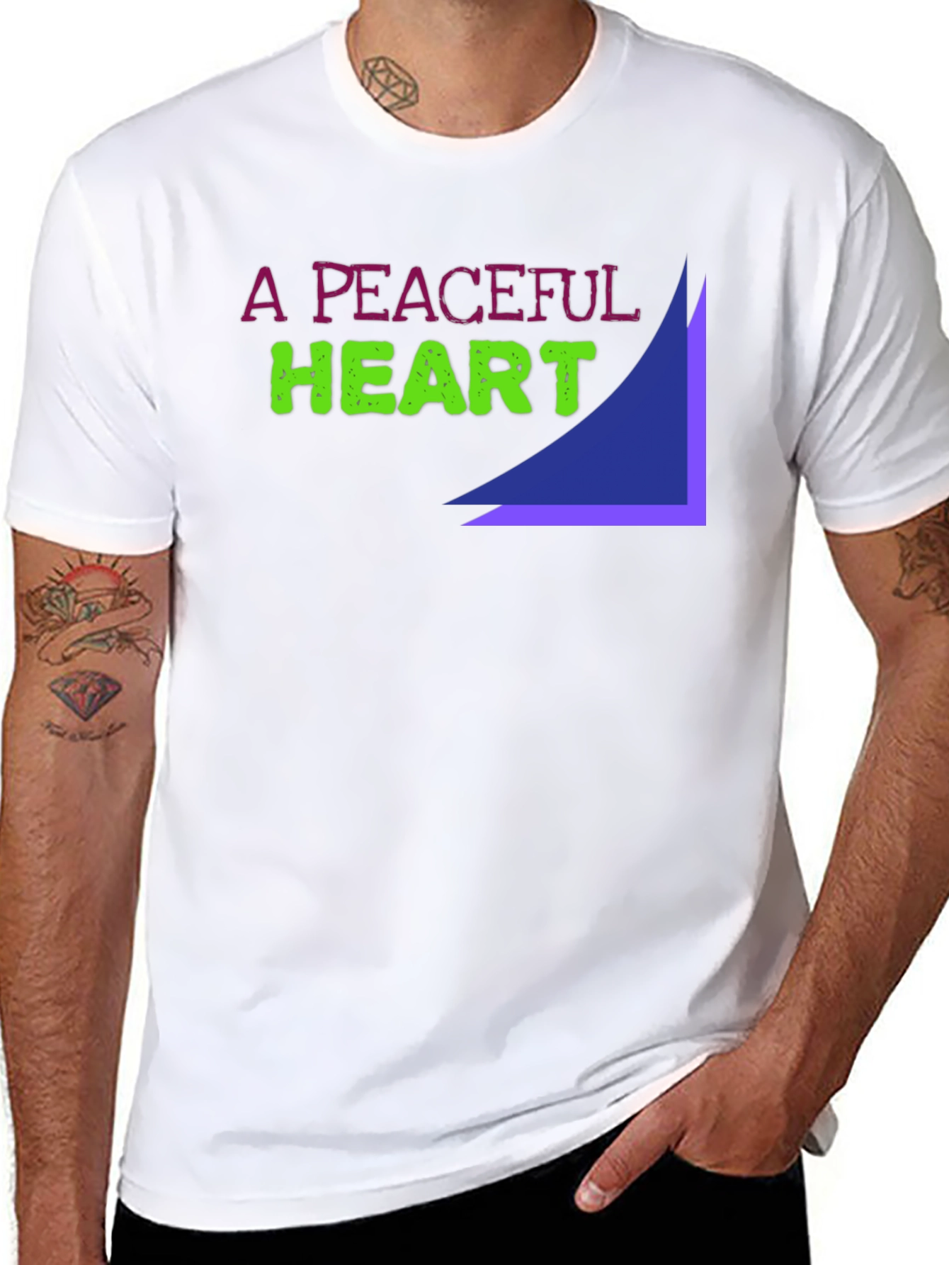 A Peaceful Heart Graphic Tee