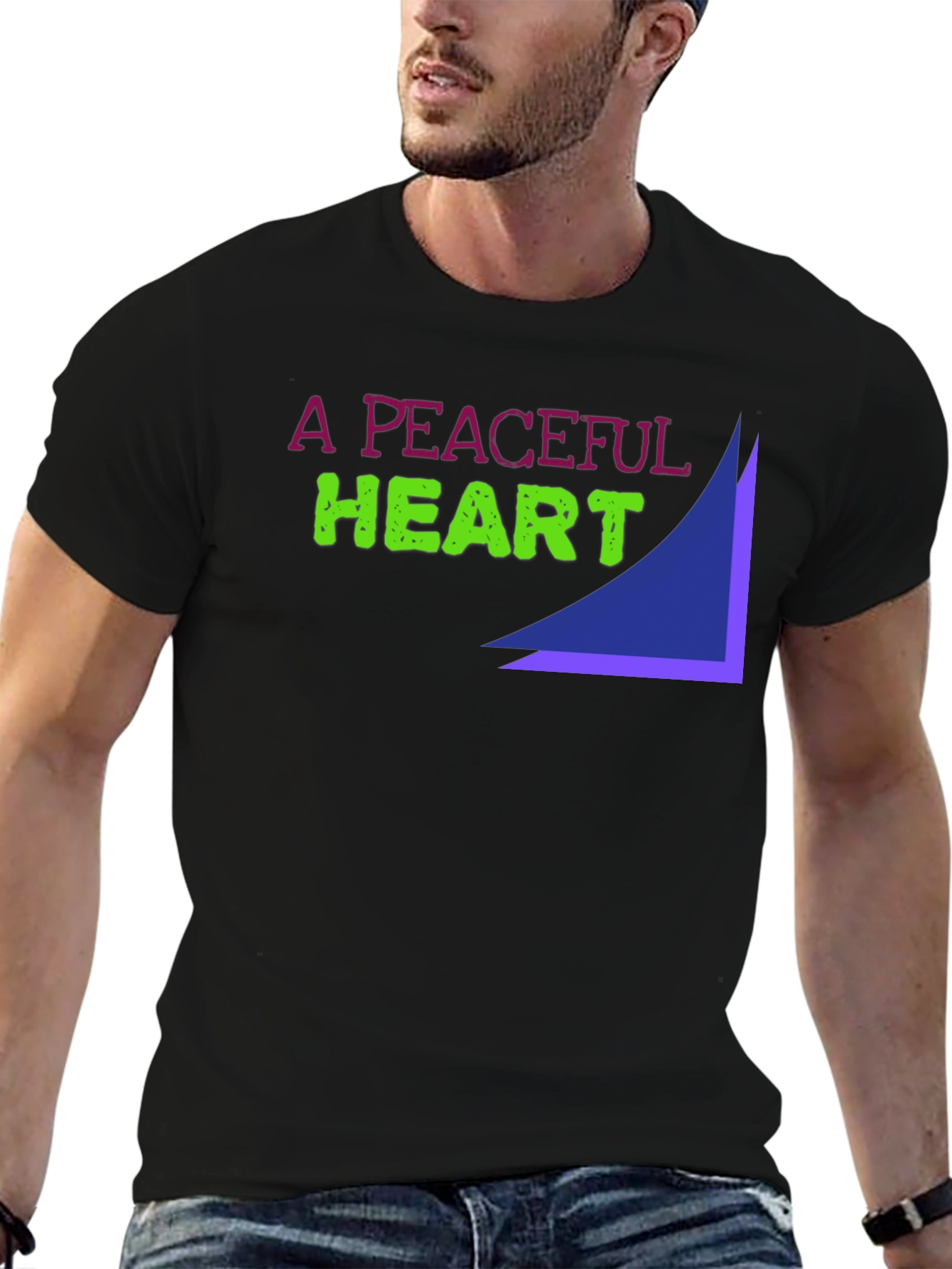 A Peaceful Heart Graphic Tee
