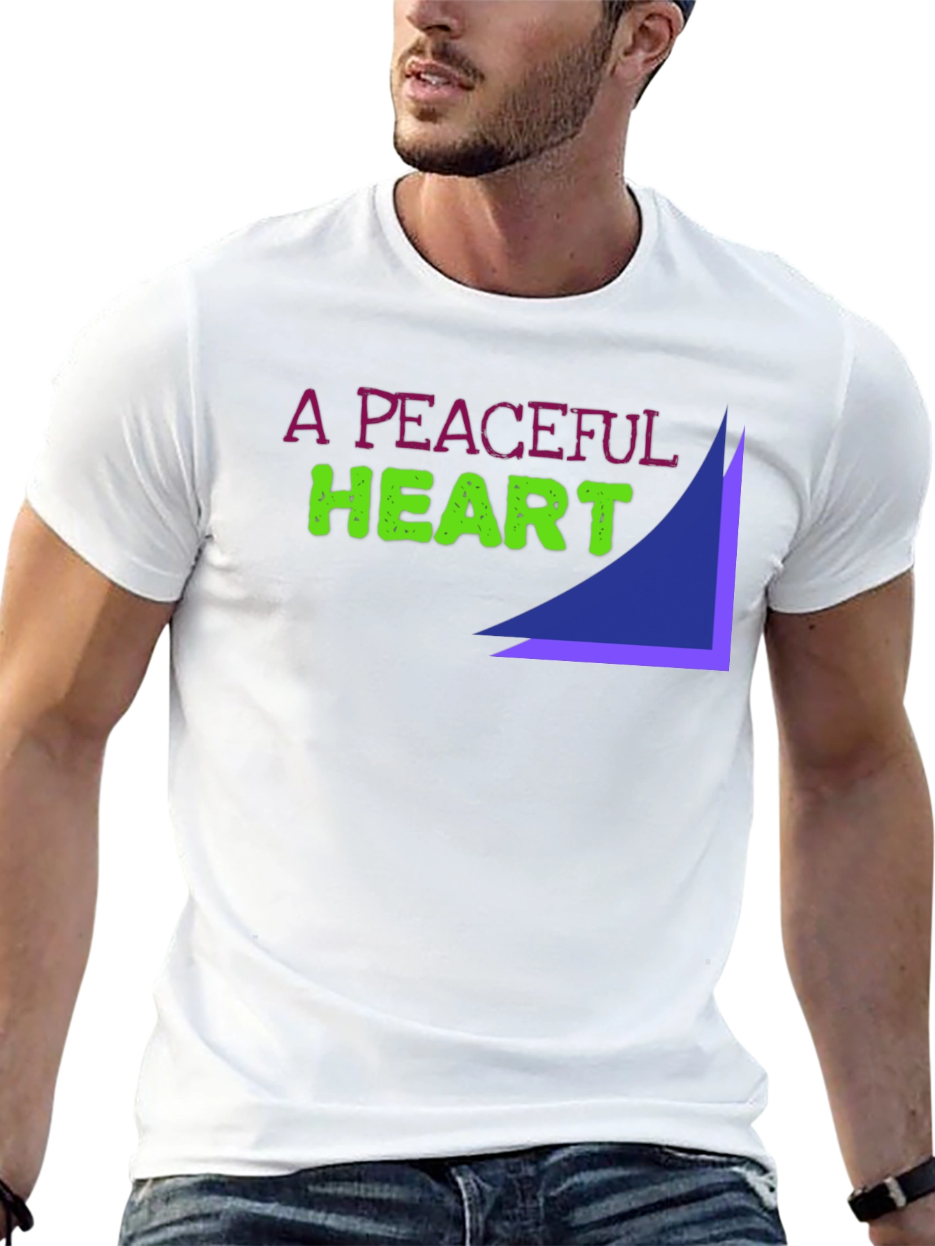 A Peaceful Heart Graphic Tee