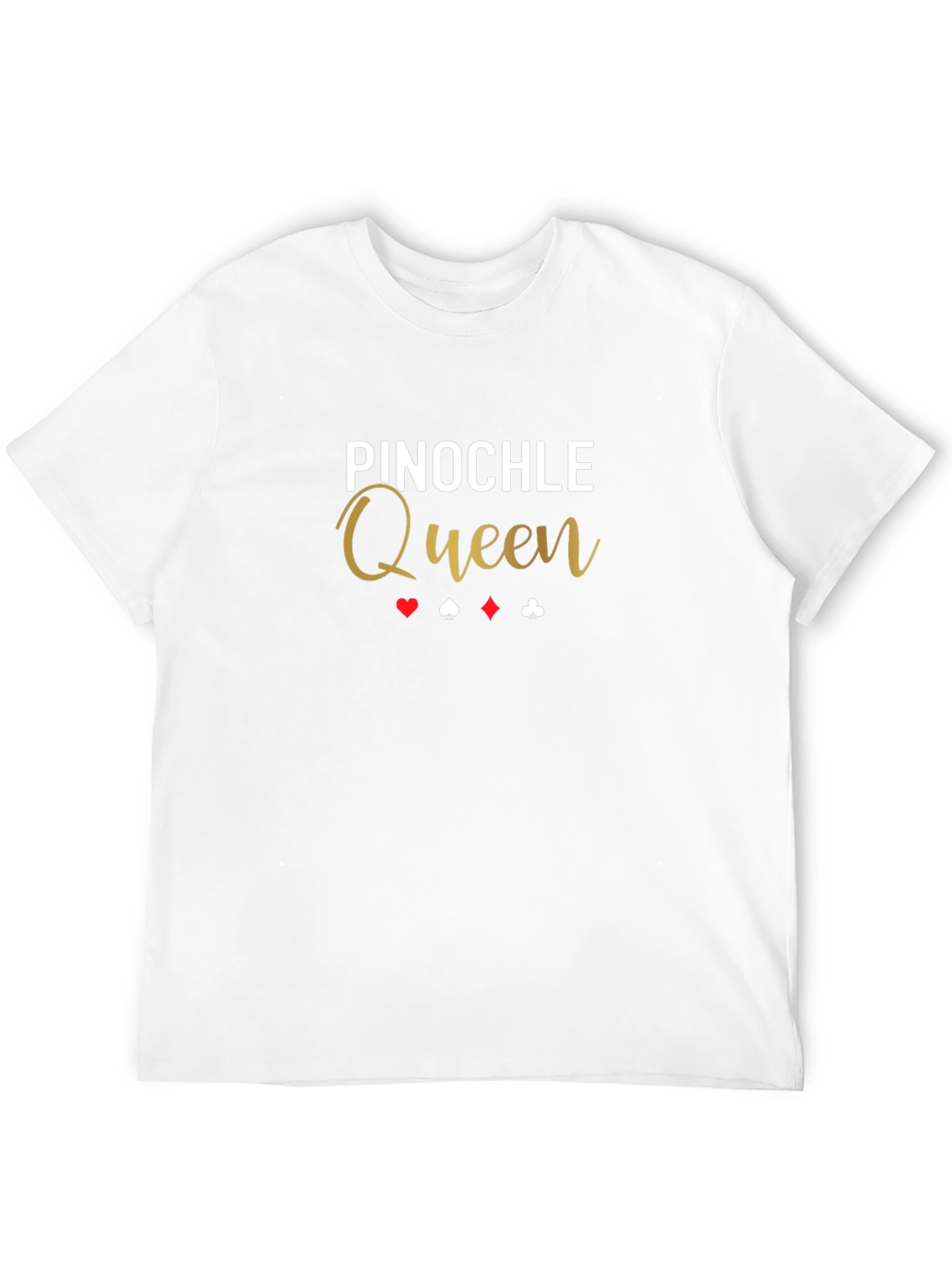 Pinochle Queen Black T-Shirt