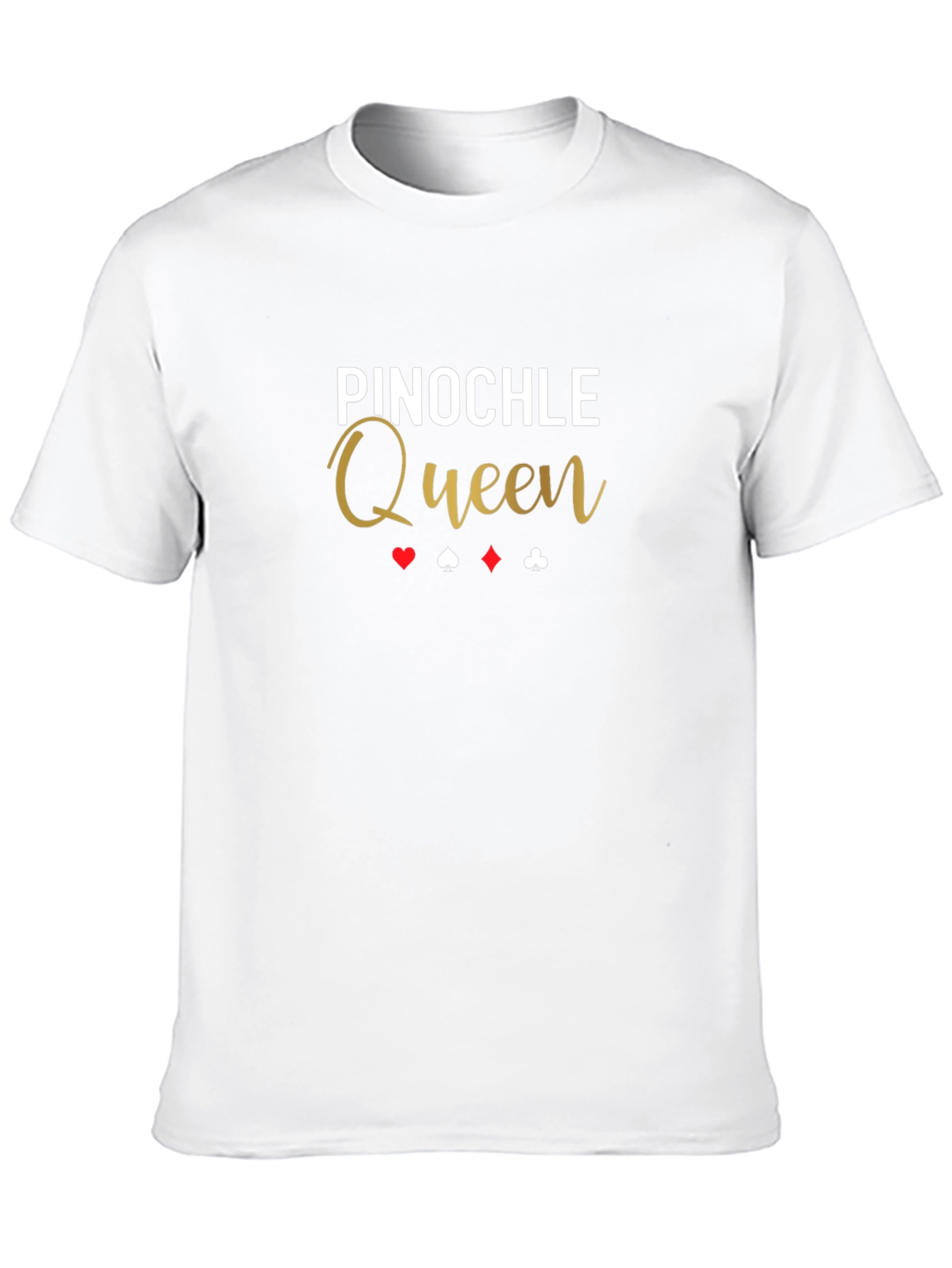Pinochle Queen Black T-Shirt