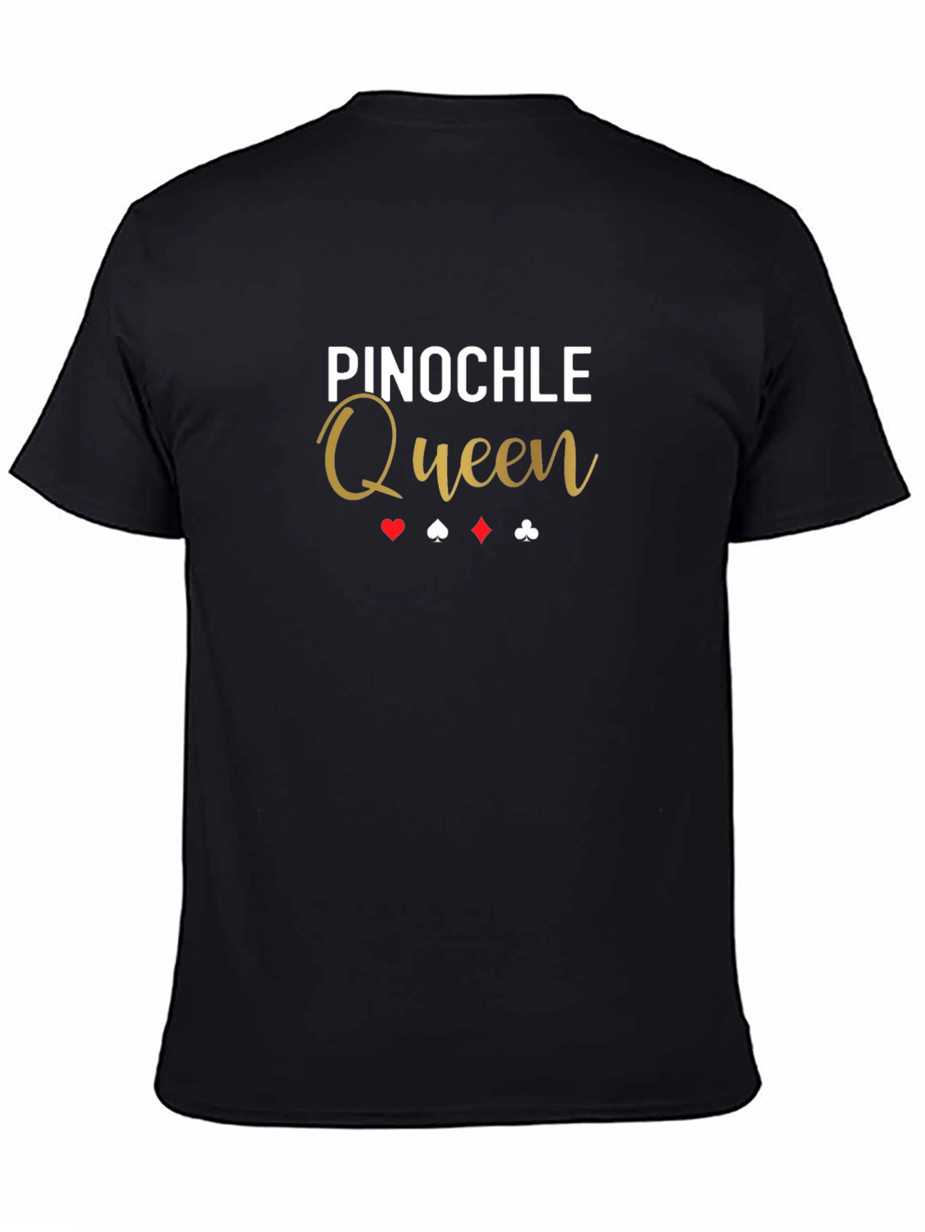 Pinochle Queen Black T-Shirt