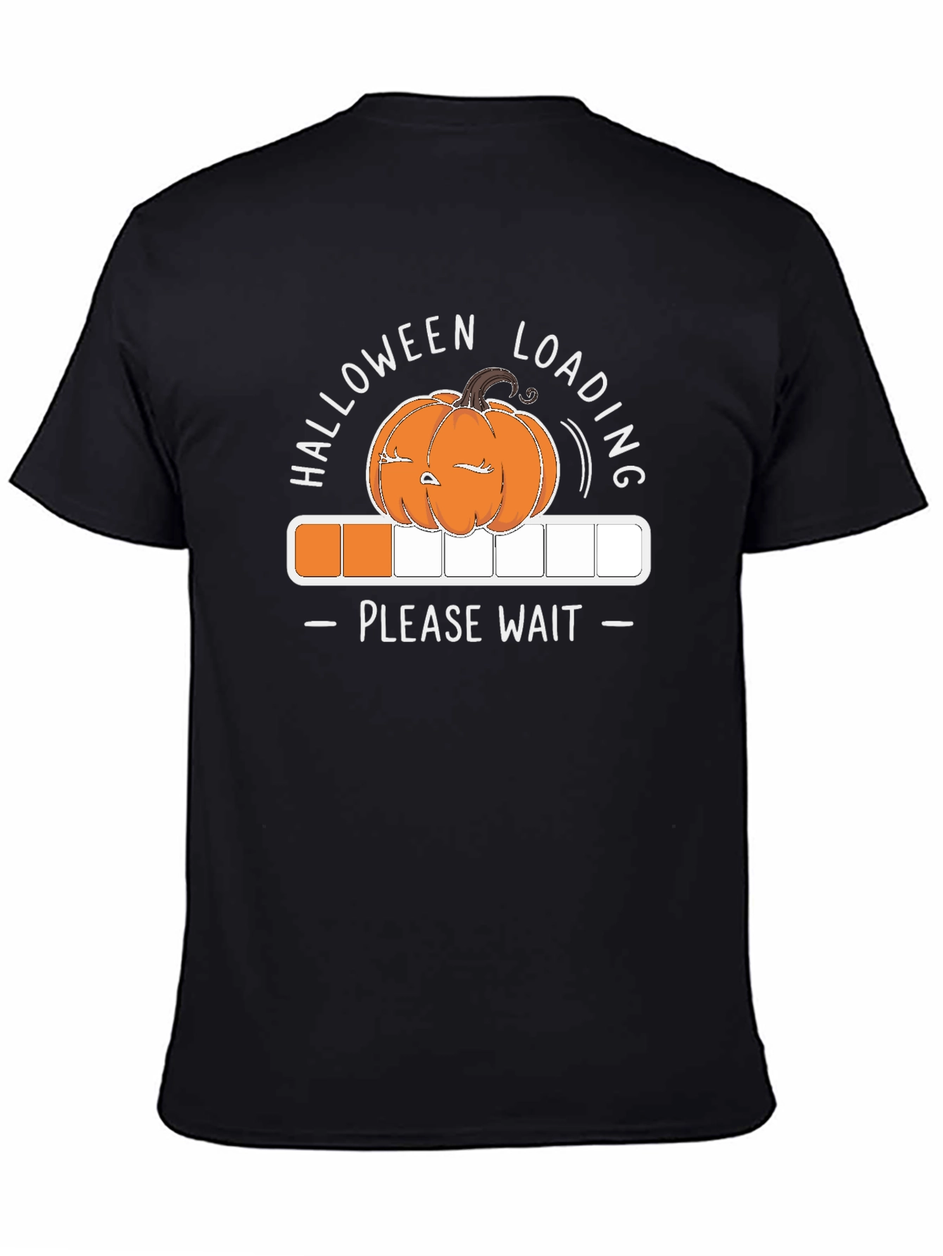 Halloween Loading T-Shirt - Please Wait - Pumpkin