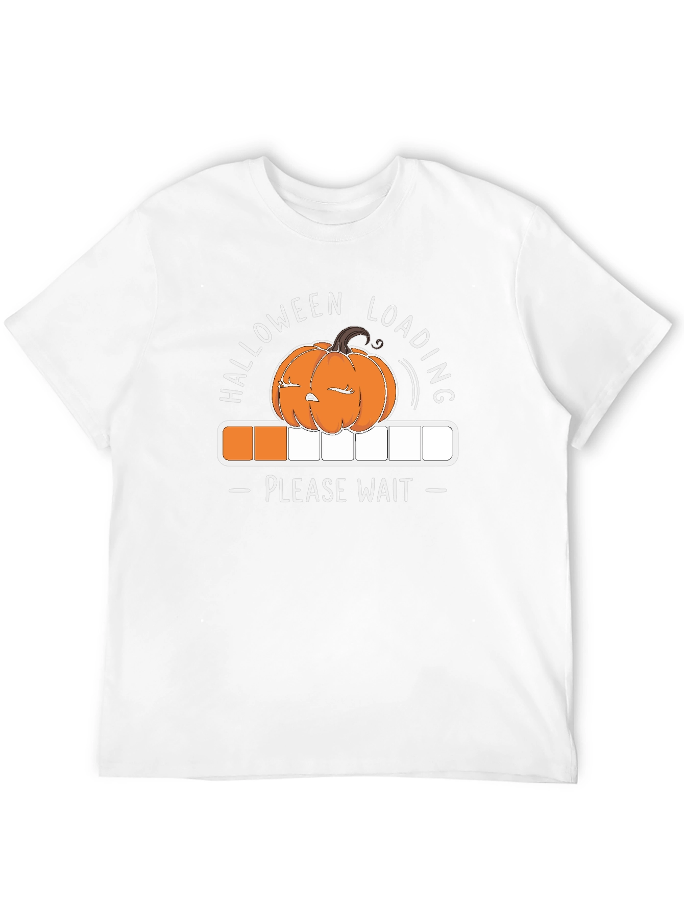 Halloween Loading T-Shirt - Please Wait - Pumpkin