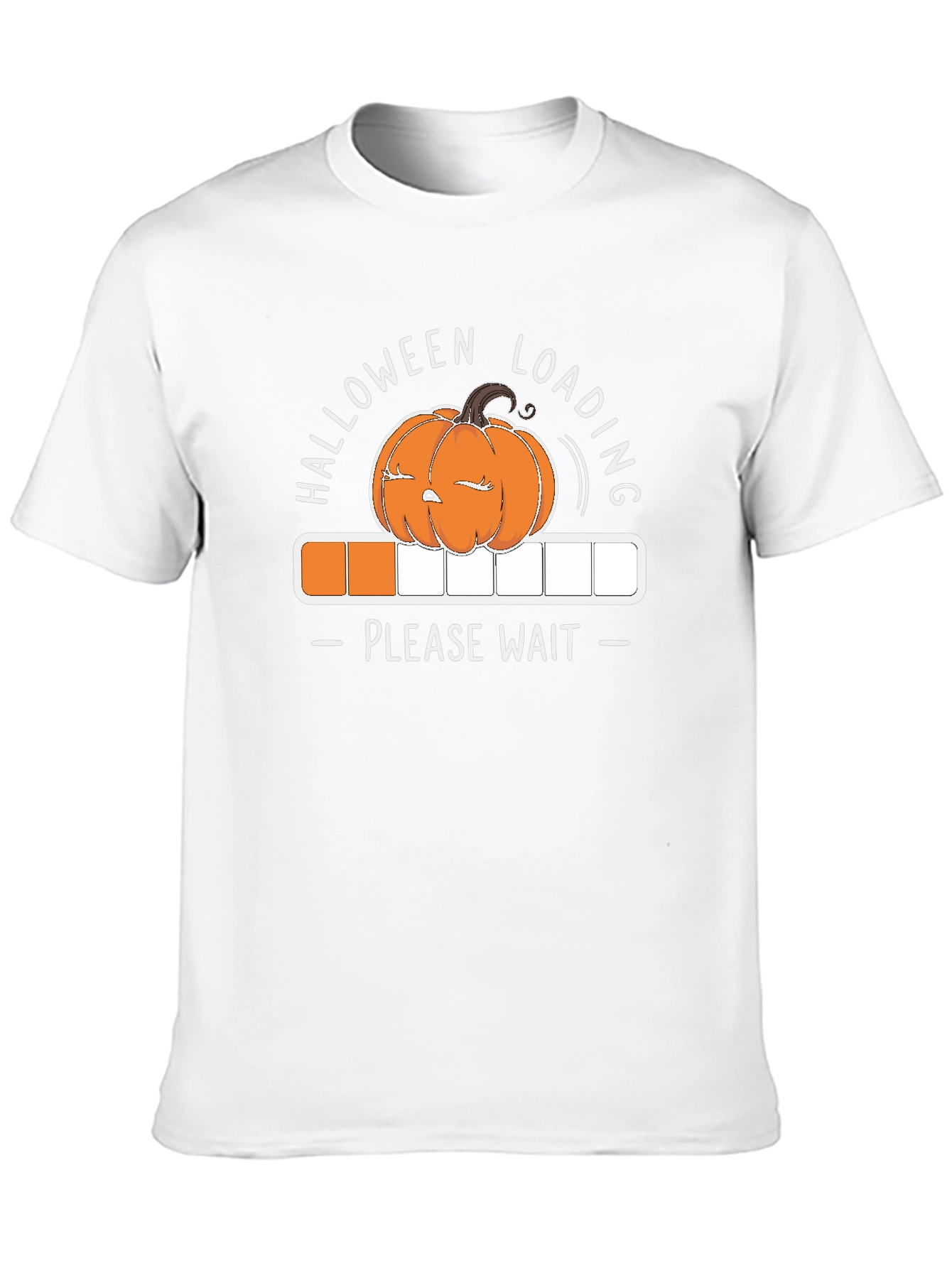 Halloween Loading T-Shirt - Please Wait - Pumpkin