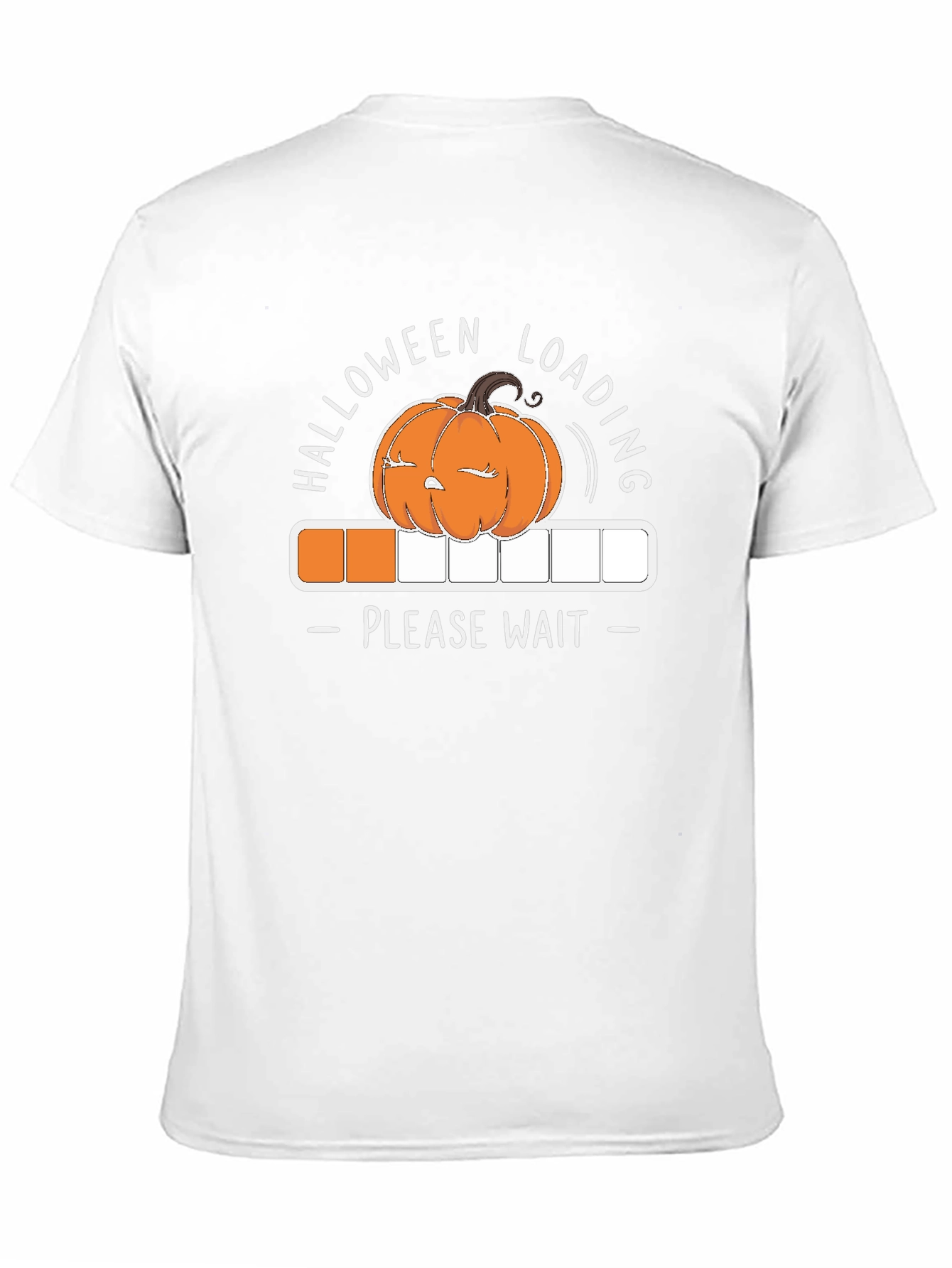 Halloween Loading T-Shirt - Please Wait - Pumpkin