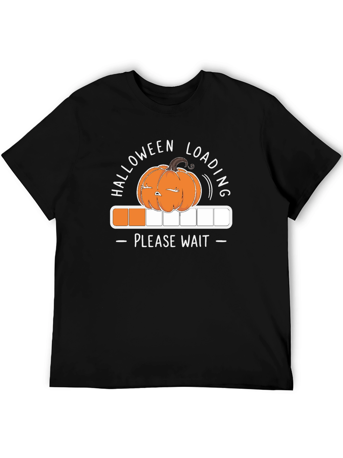 Halloween Loading T-Shirt - Please Wait - Pumpkin