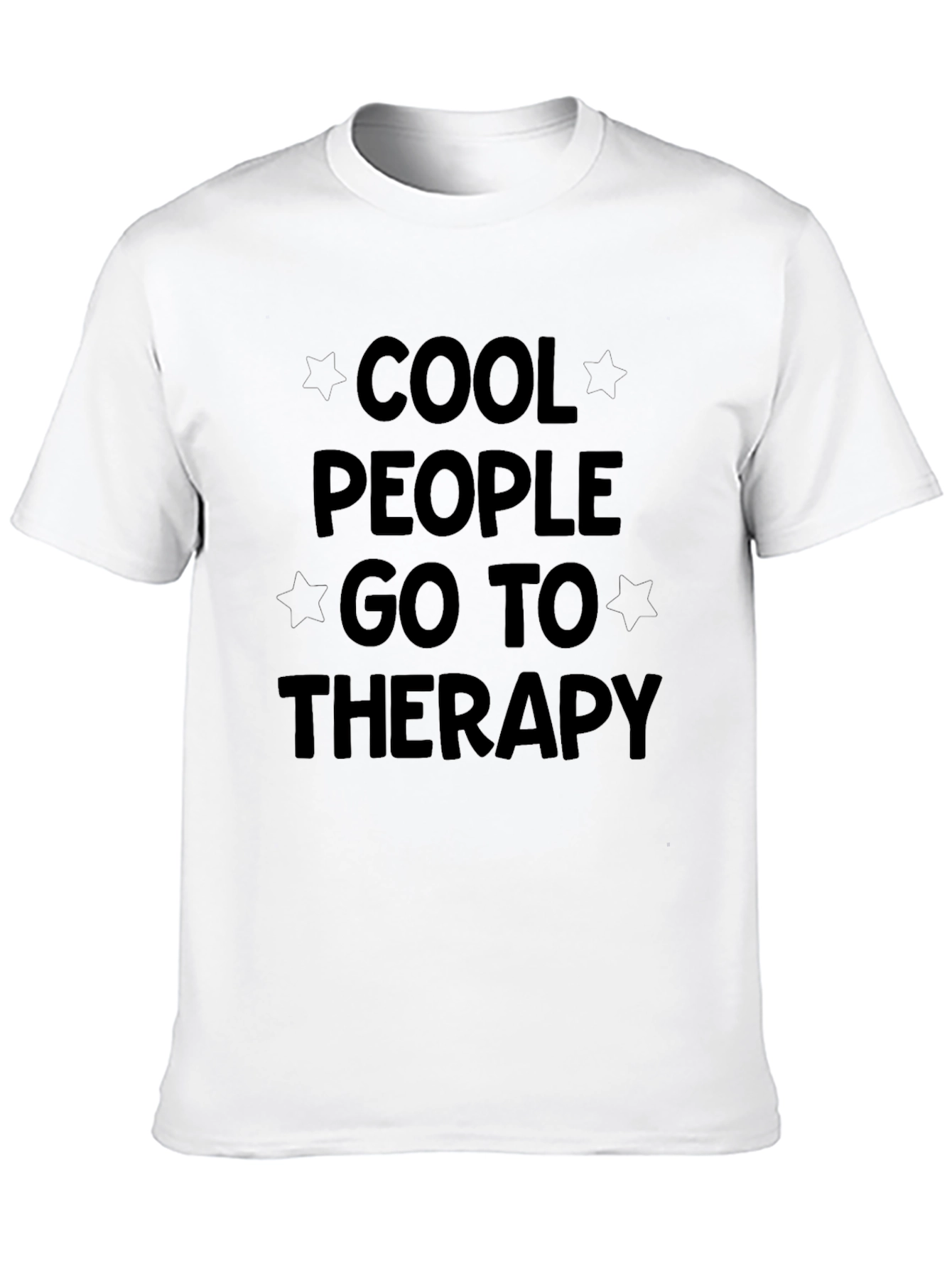 Cool People Go To Therapy Black T-Shirt
