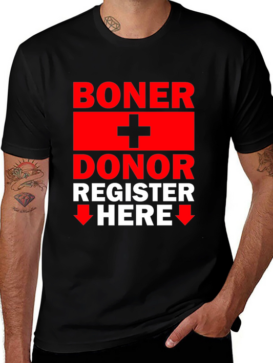 Boner Donor T-Shirt - Funny Adult Humor Graphic Tee
