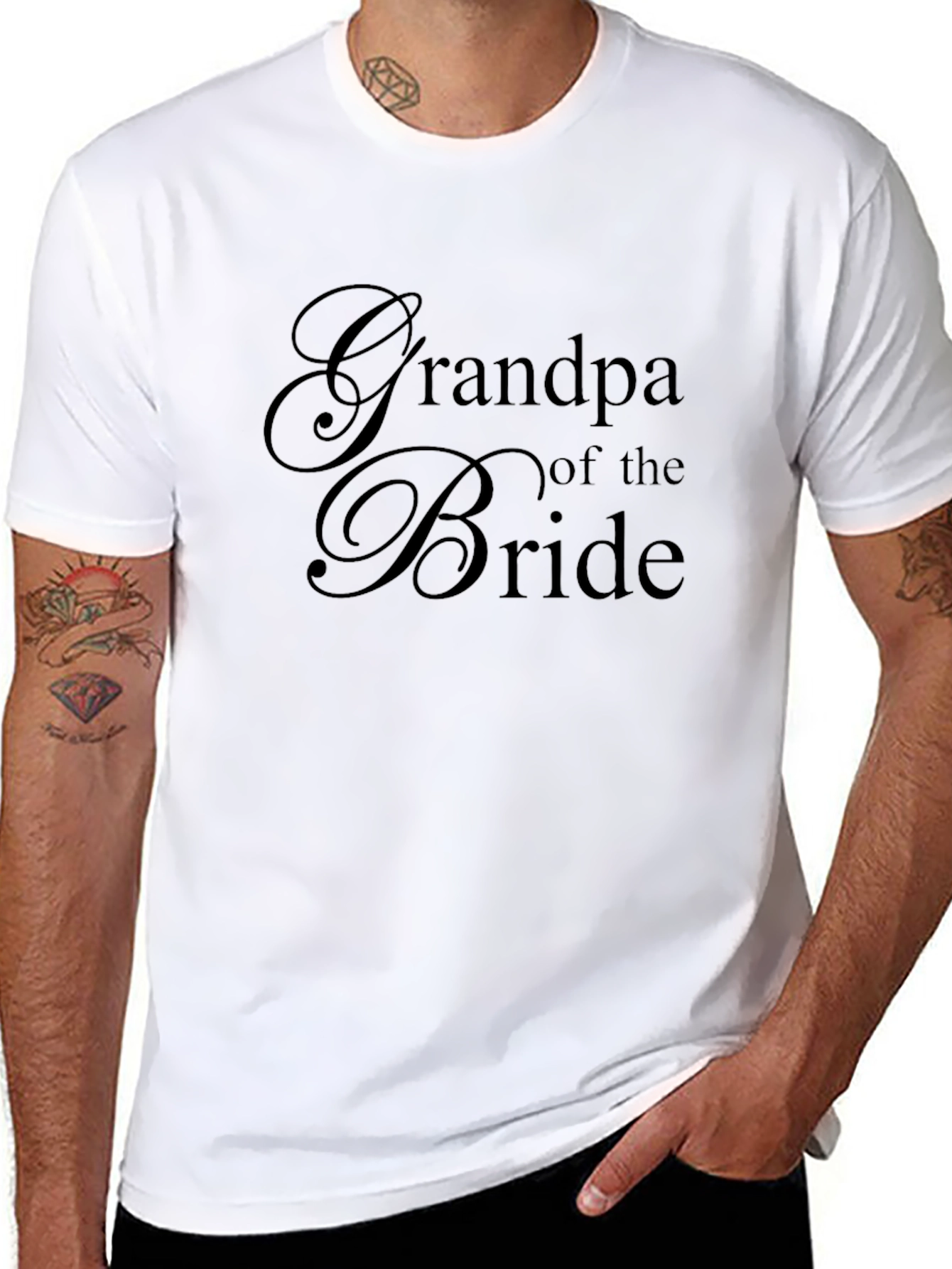 Grandpa of the Bride Wedding T-Shirt