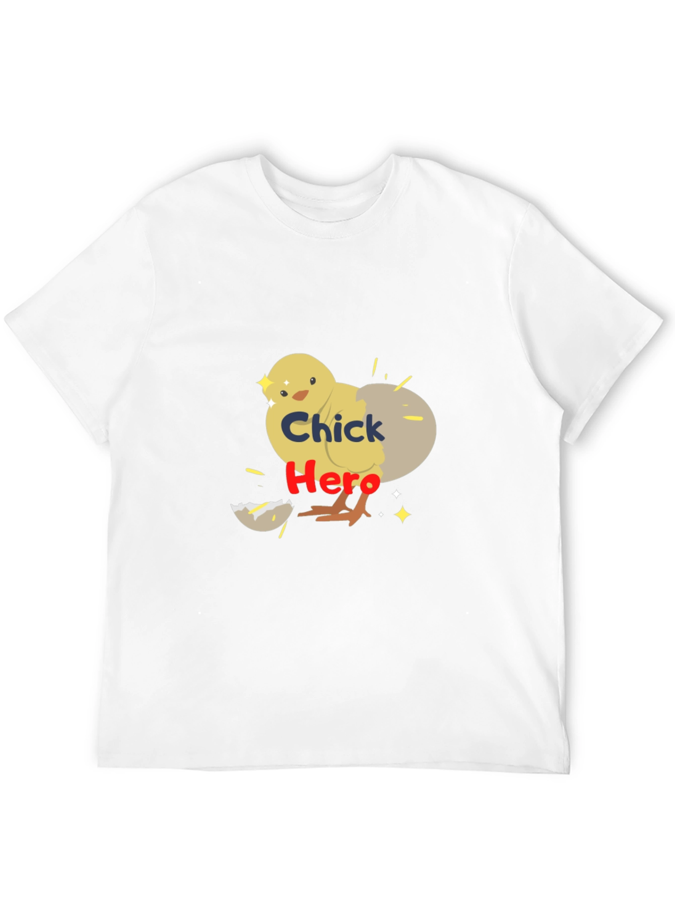Chick Hero Graphic Tee - Black Cotton T-Shirt