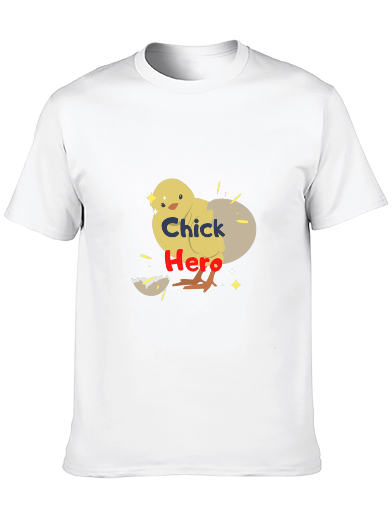 Chick Hero Graphic Tee - Black Cotton T-Shirt