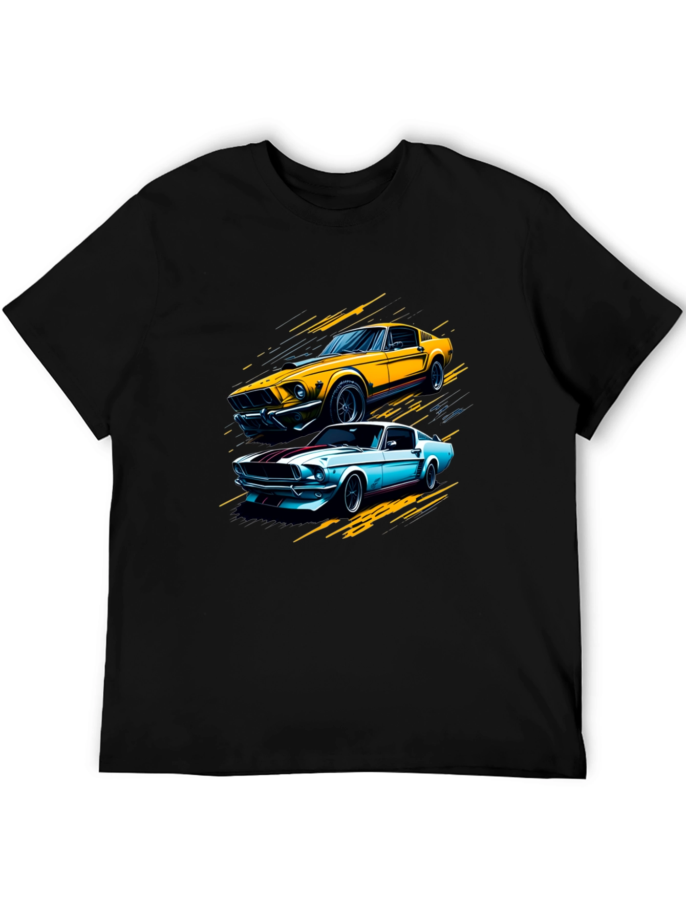 Classic Car Graphic Tee - Black