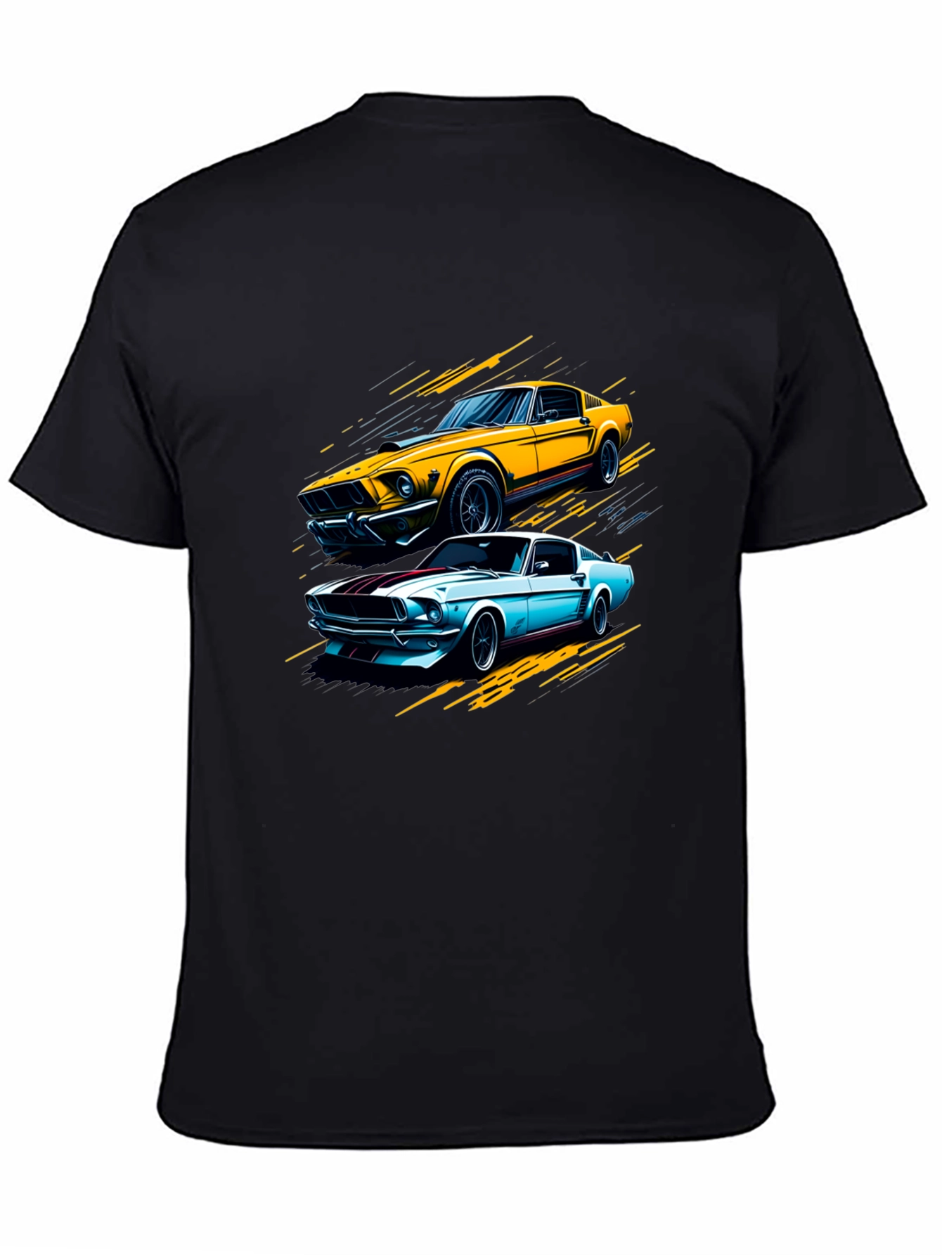 Classic Car Graphic Tee - Black