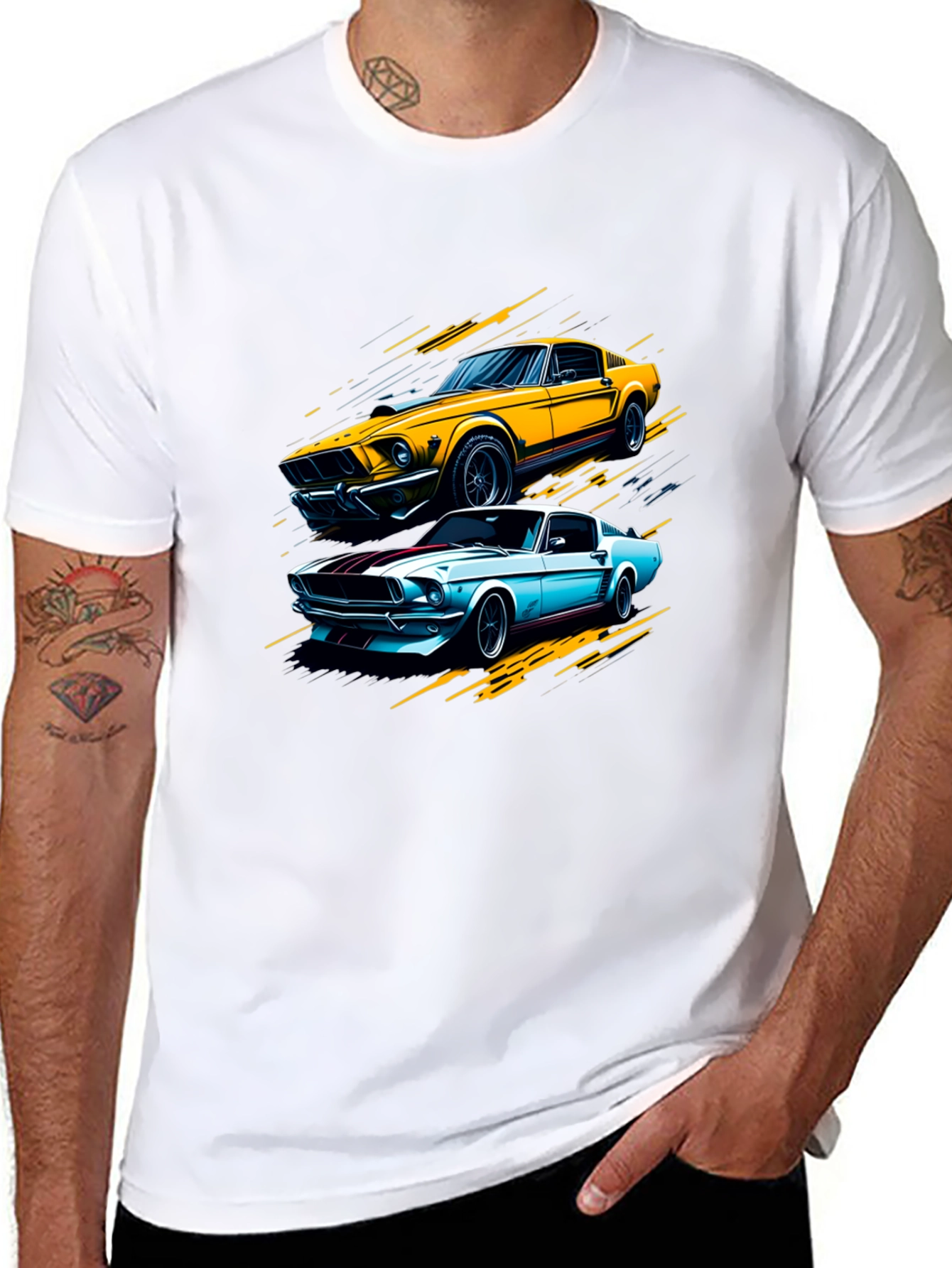 Classic Car Graphic Tee - Black