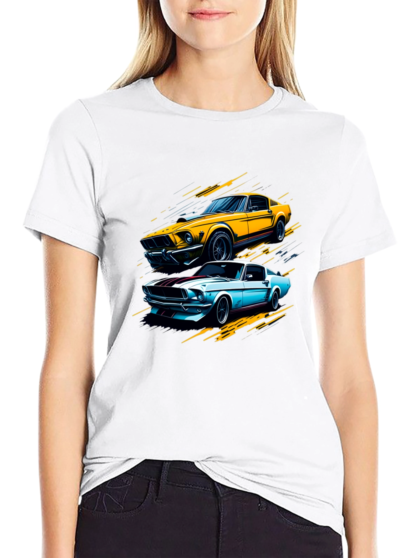 Classic Car Graphic Tee - Black