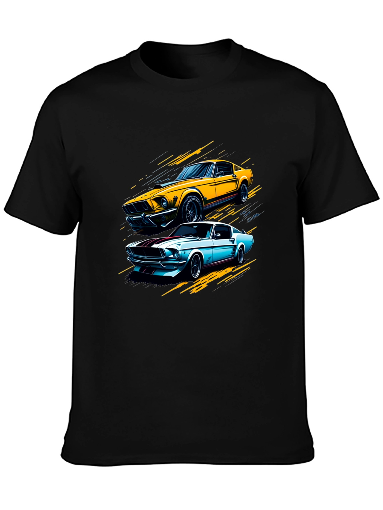 Classic Car Graphic Tee - Black