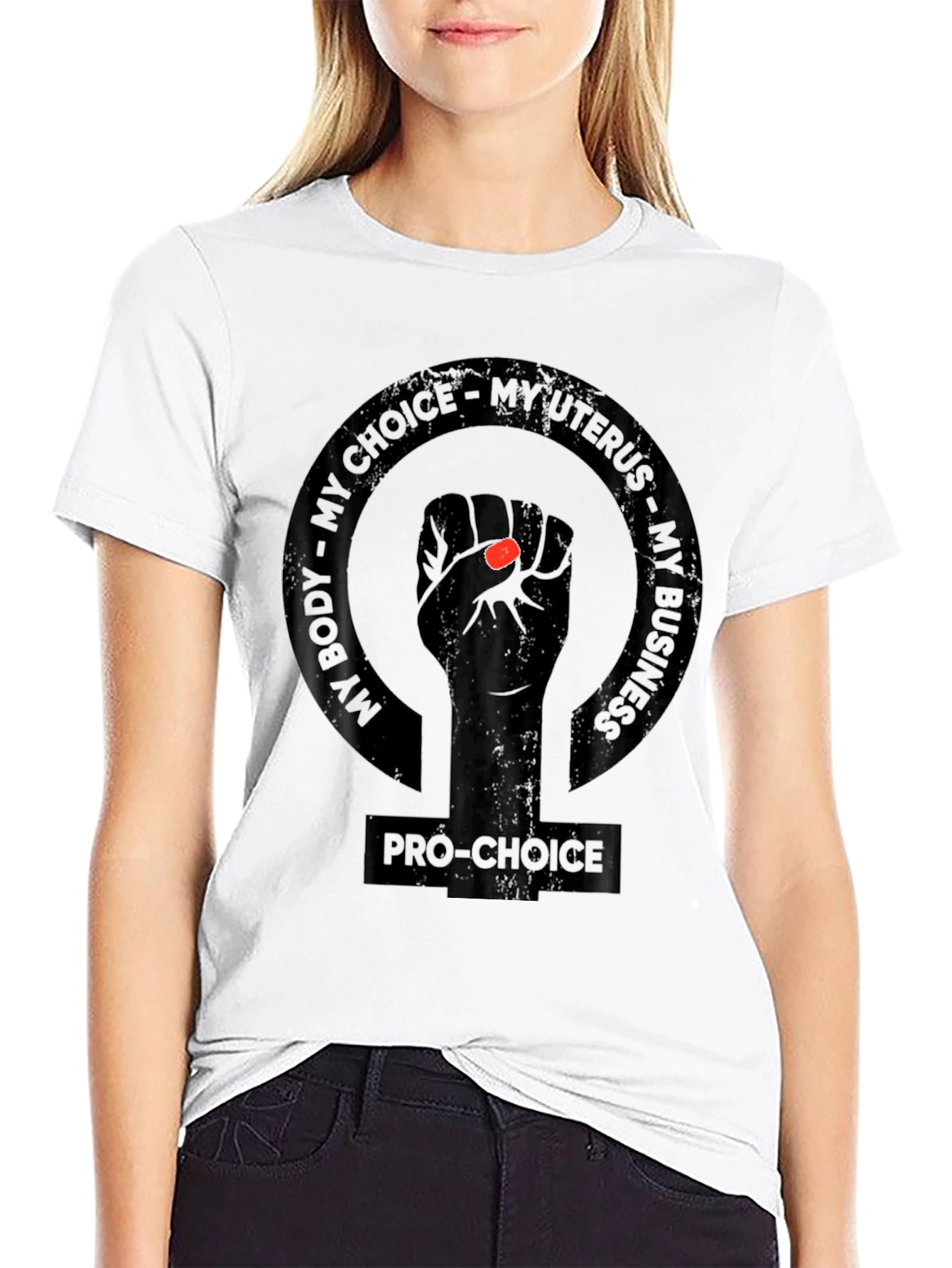 Pro-Choice My Body My Choice Black T-Shirt