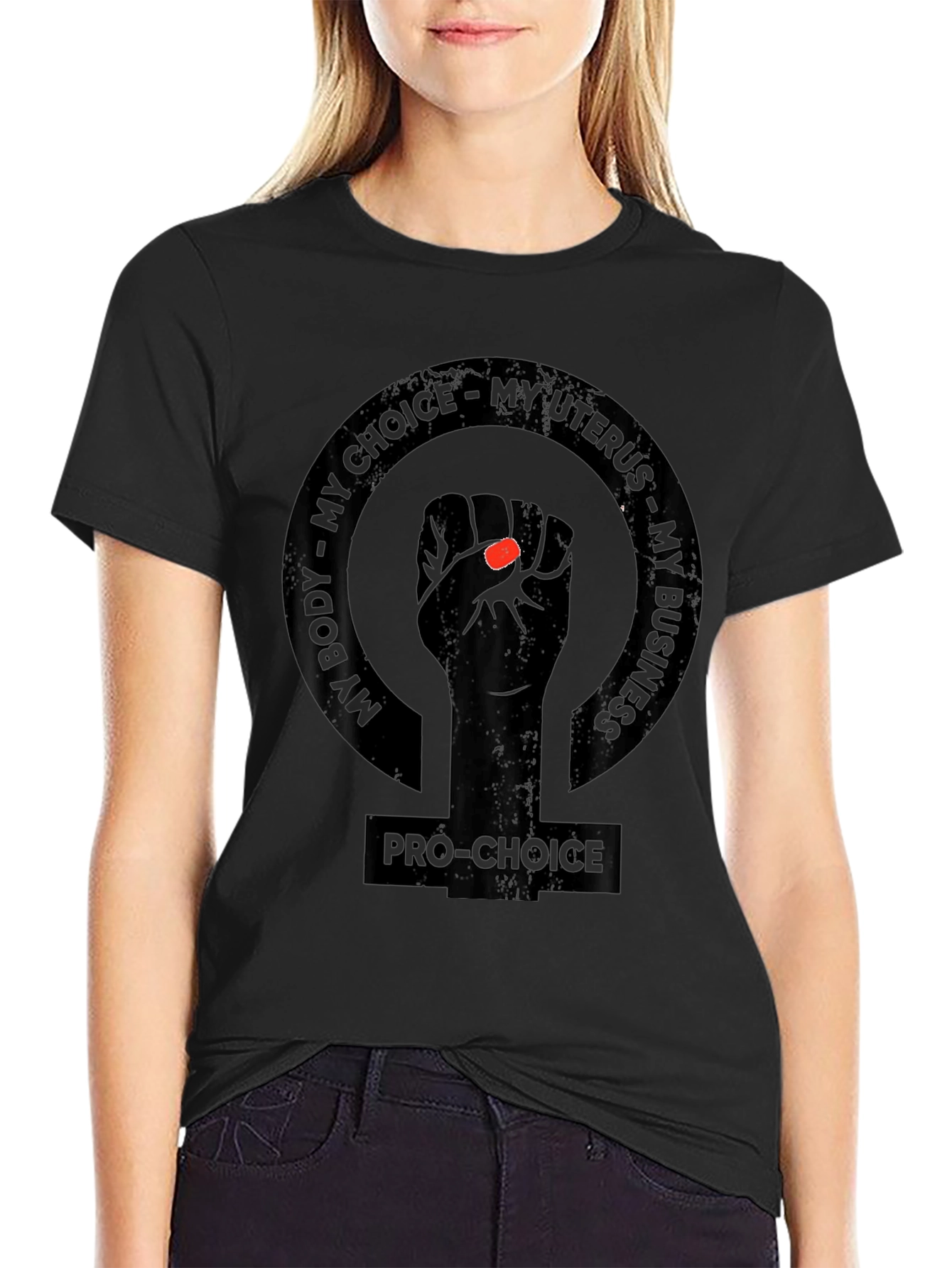 Pro-Choice My Body My Choice Black T-Shirt
